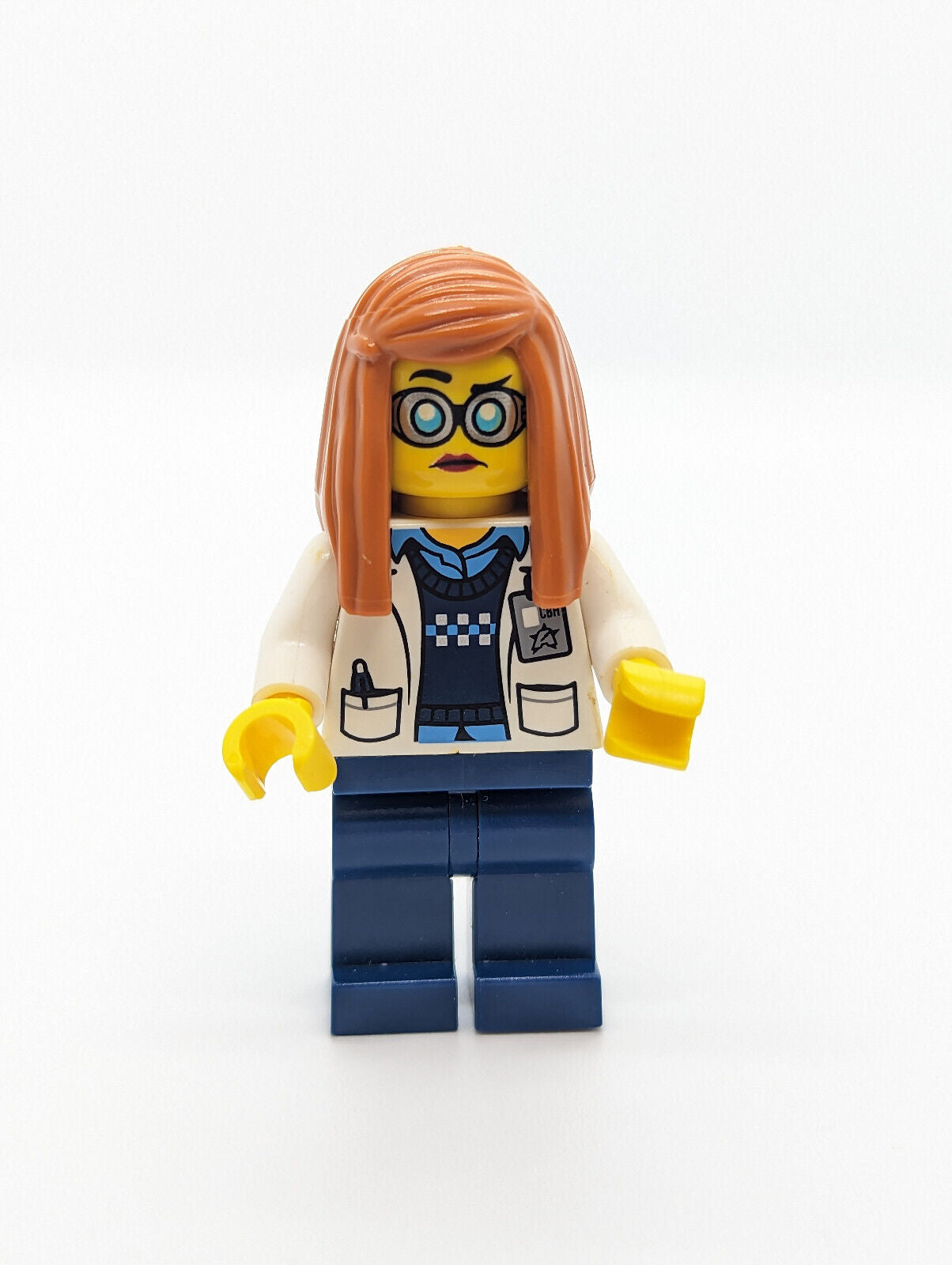 LEGO Ultra Agents Minifigure - Prof Hydron w/ Laptop (uagt017) 70165 HQ Labcoat - StudBee