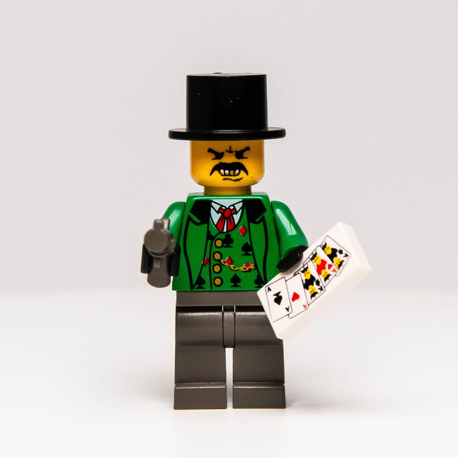 Lego Western Cowboy Minifig - Bandit 3 Cheatum (ww010) RARE Poker Playing Cards - StudBee