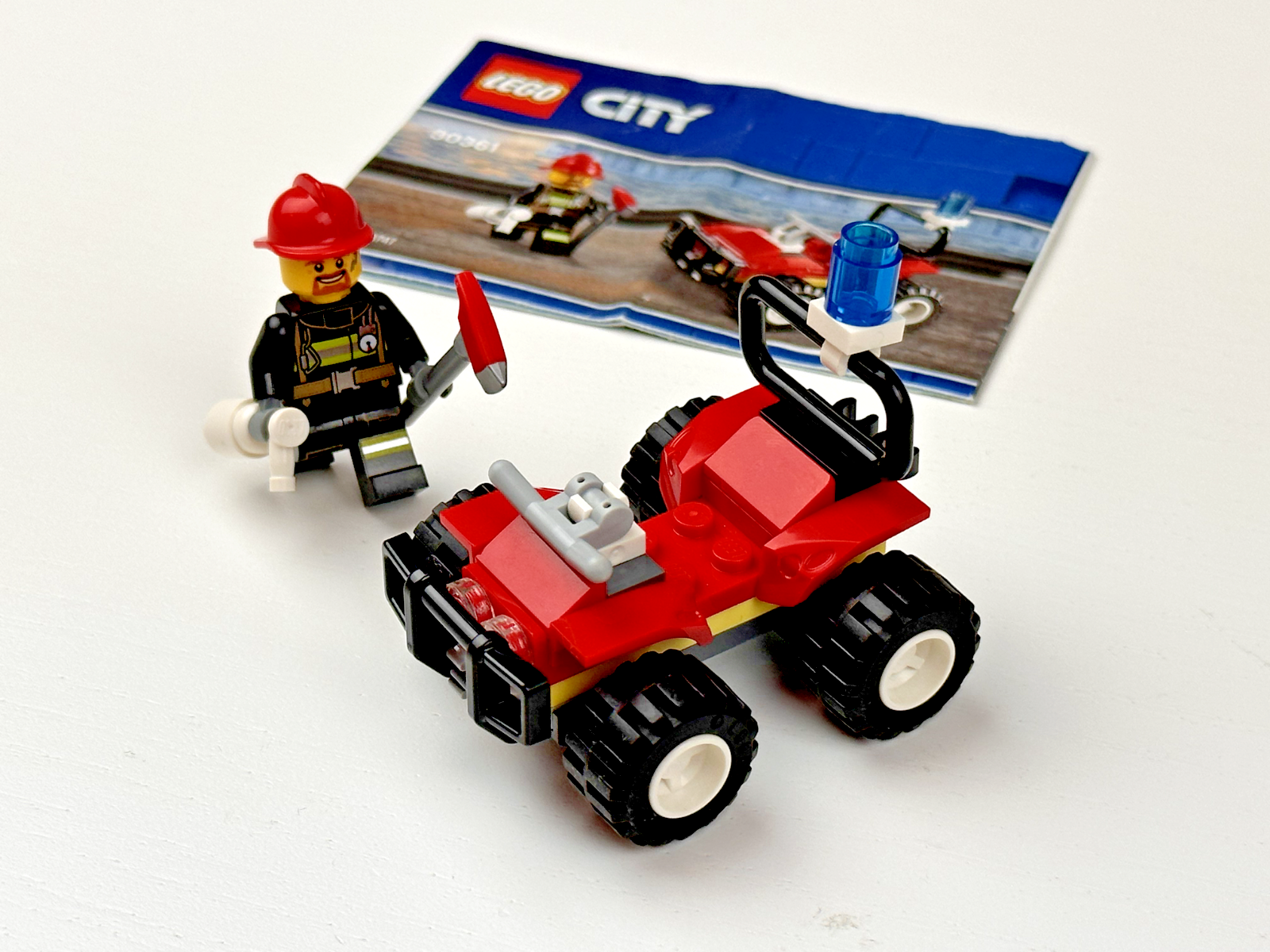 LEGO Town City Fire ATV (30361) Fireman Minifigure - StudBee