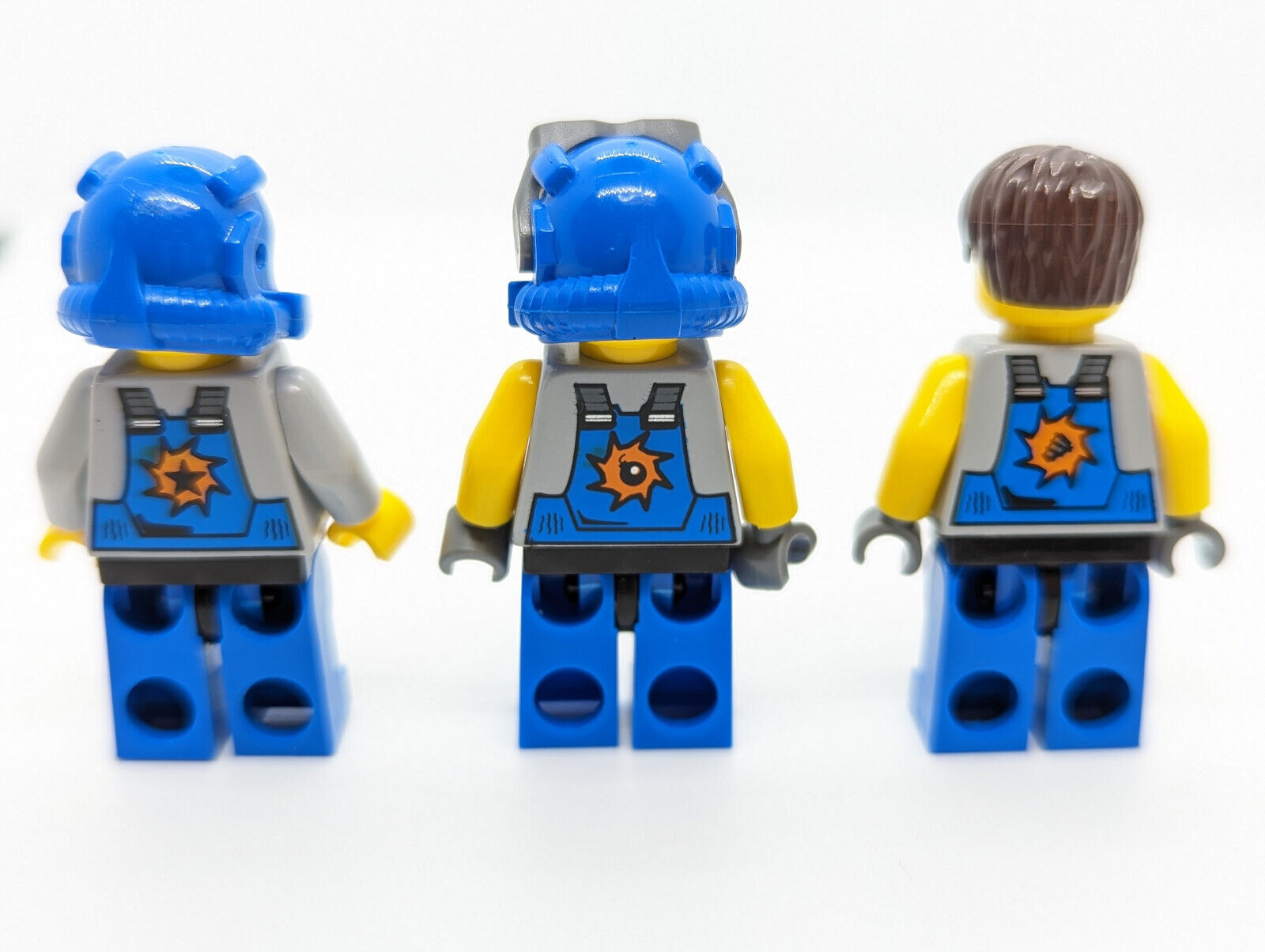Lot of 4: Lego Power Miners Minifigures w/ Rock Monster & Crystals 8960 8188 (pm - StudBee