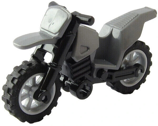 LEGO Dirt Bike - You Choose! Motorcycle Gray Wheels Motorbike Race 50860c11 (ac