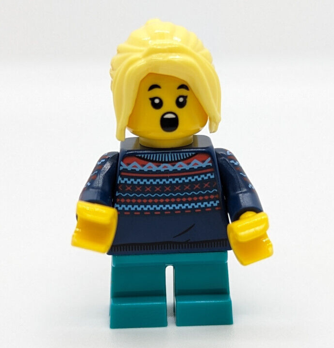 Lego 2020 BAM Minifigure Lot: Santa, Pink Elf, & Girl (bam202004 Christmas) - StudBee