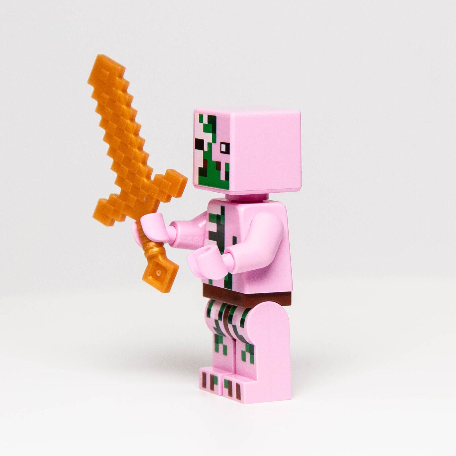 Lego Minecraft Minifigure - Zombie Pigman (min021) w/ Sword - StudBee