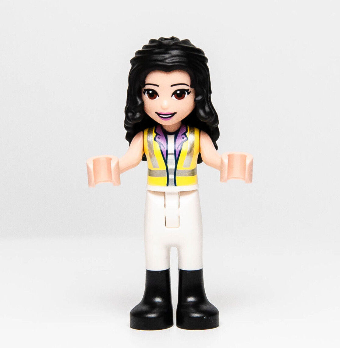NEW Lego Friends Minifigure EMMA 41712 Neon Safety Vest & Black Boots (frnd540) - StudBee