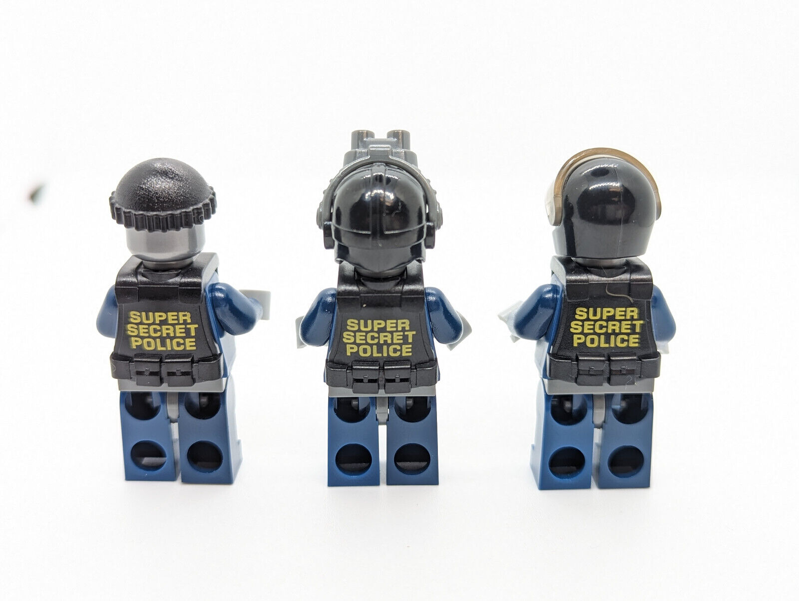Lot of 3 LEGO Movie Minifigures: Robo SWAT Super Secret Police 70808 (tlm046) - StudBee