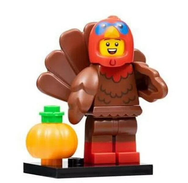 SEALED LEGO CMF 23: Thankgiving Turkey Costume 71034 Fall Pumpkin (col23-9) (wtr - StudBee