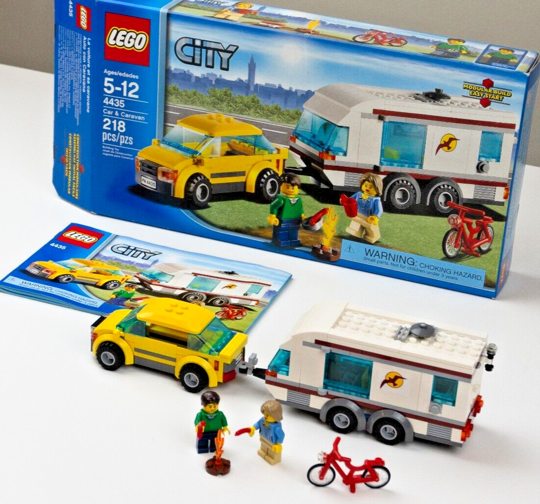 LEGO City Recreation Set 4435 -  Car & Caravan RV Camping - StudBee