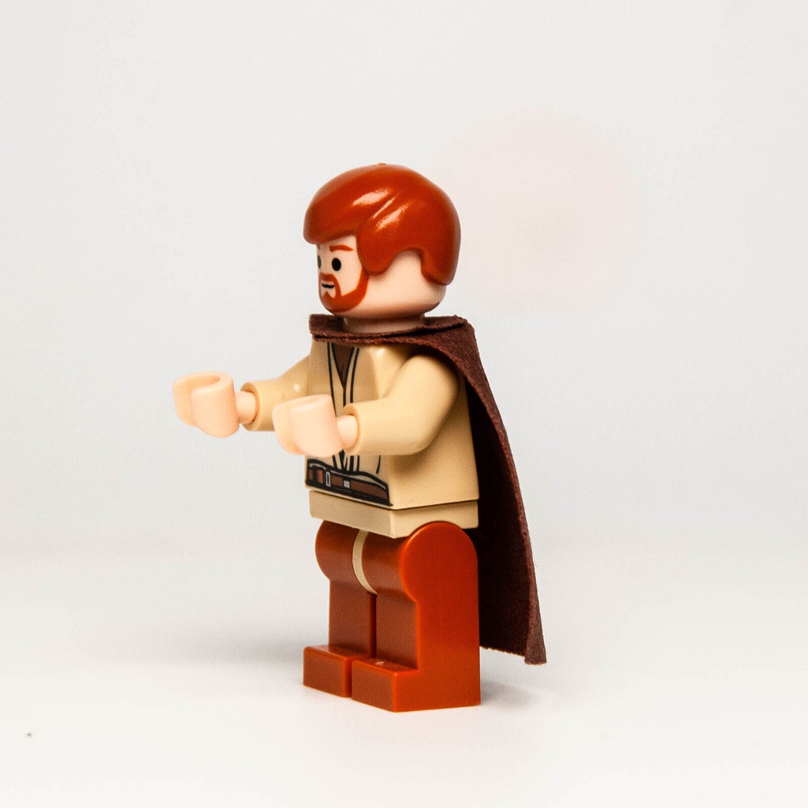 LEGO Star Wars Minifigure - Obi-Wan Kenobi Dark Orange Legs (sw0135) 7255 - StudBee