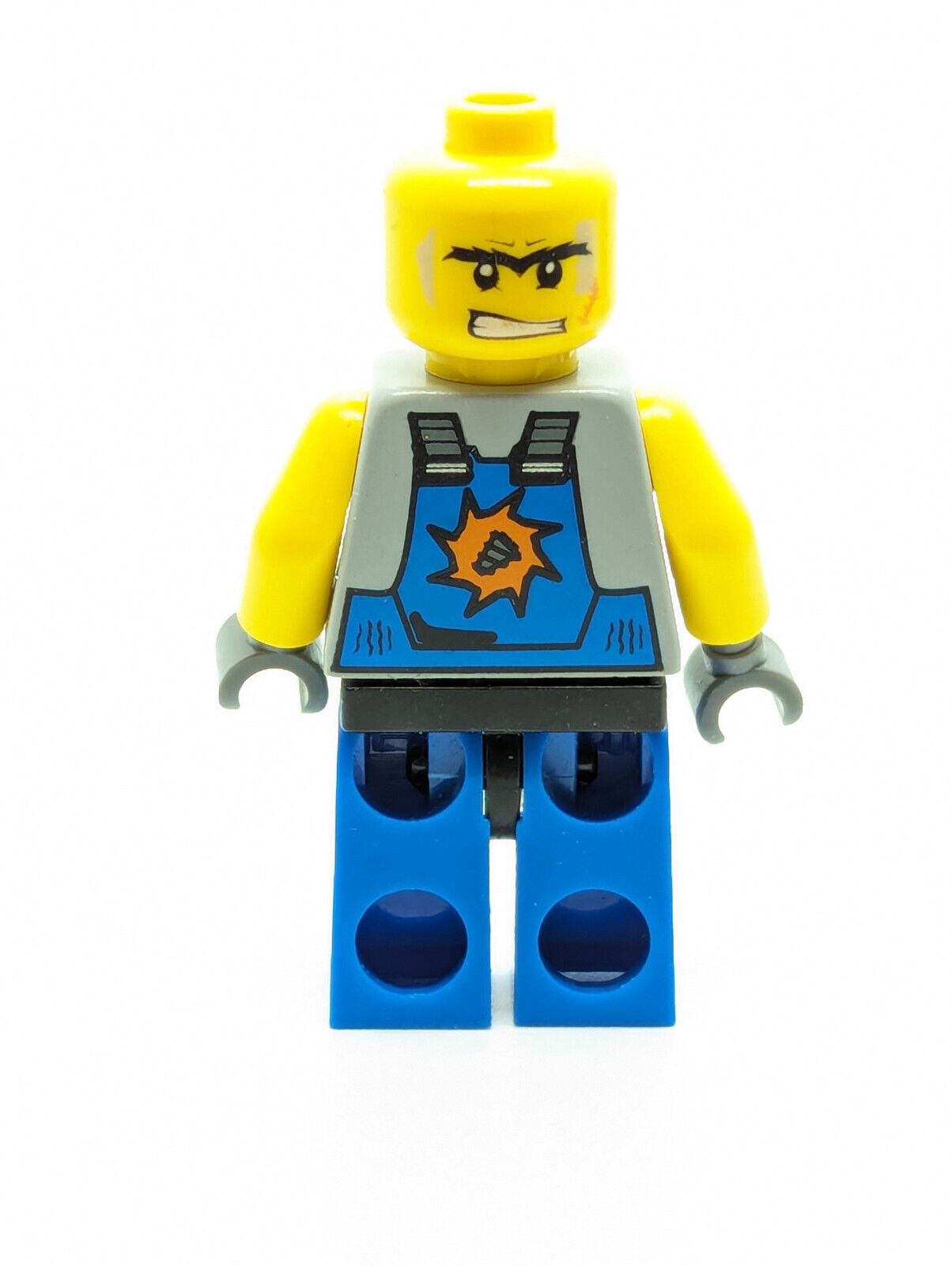 Lego Power Miners 8958 Minifigure Lot:  Miner & Glaciator Blue Rock Monster (pm - StudBee