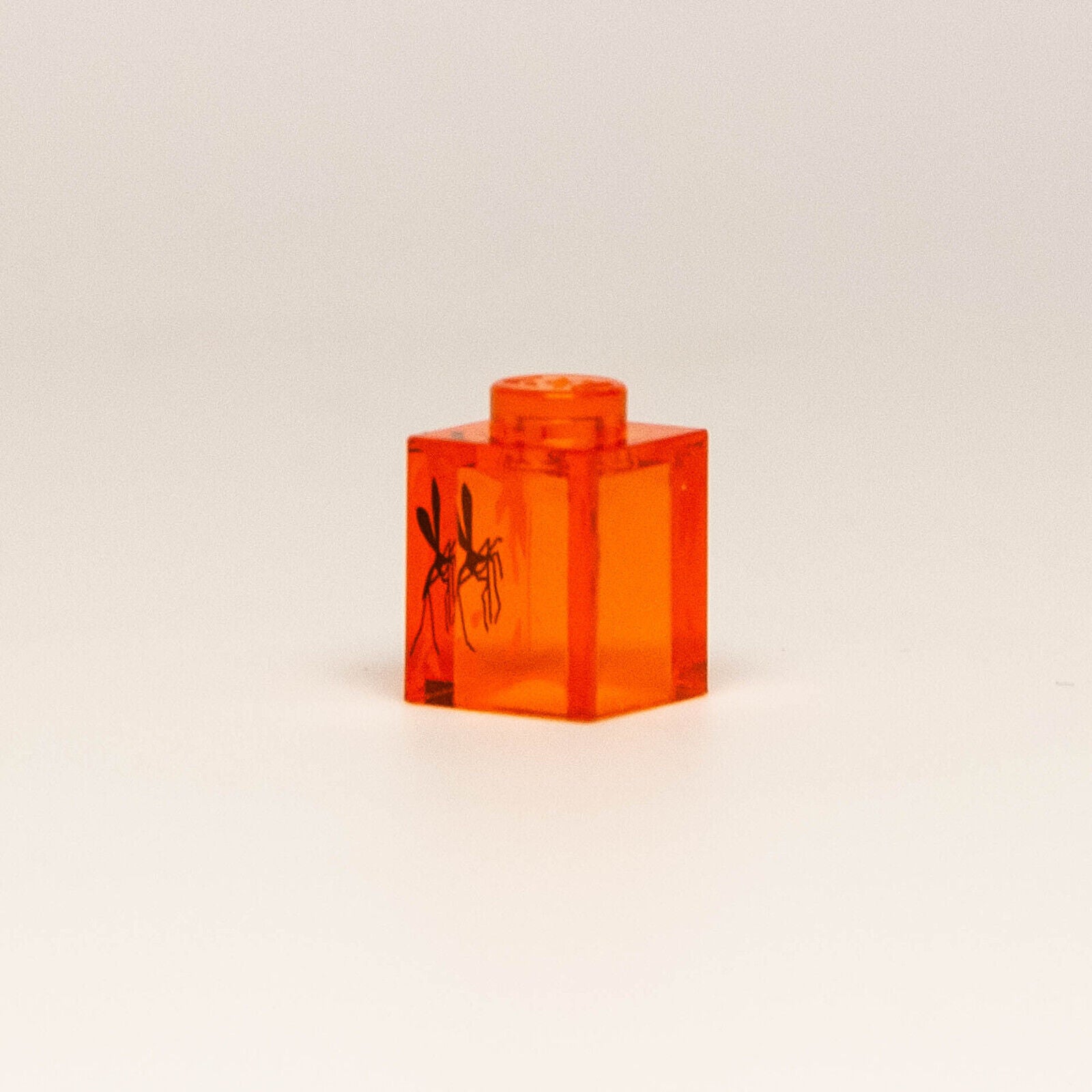 LEGO Jurassic Park World - Mosquito Amber Brick - Trans Orange 1x1 Bug Dinosaur - StudBee