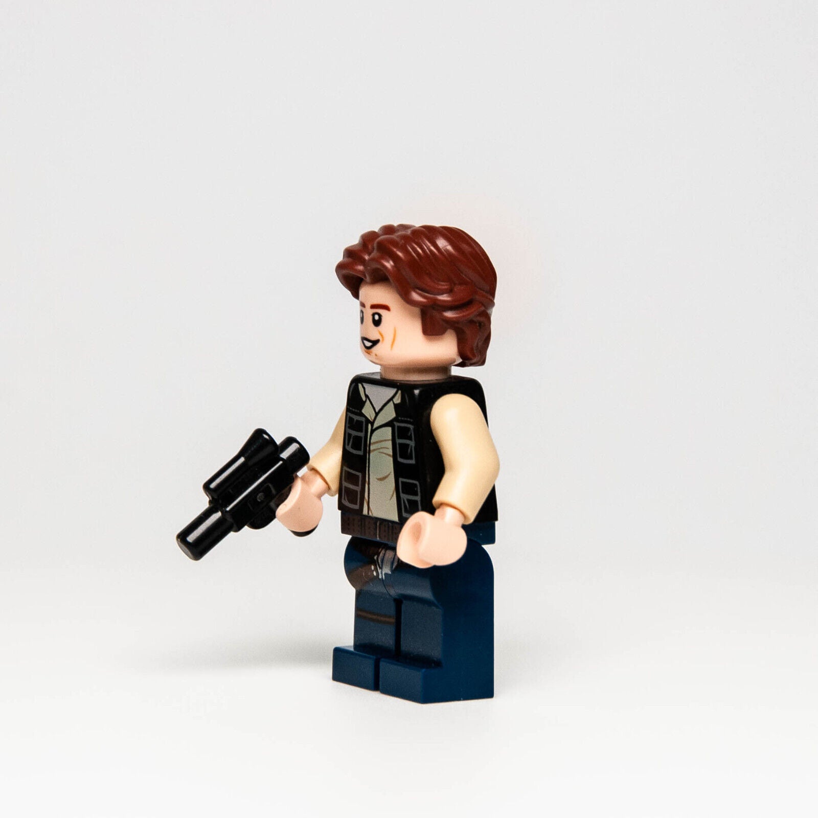 LEGO  Star Wars Minifigure - Han Solo Dark Blue Legs Vest (sw0771) 75159 75290 - StudBee