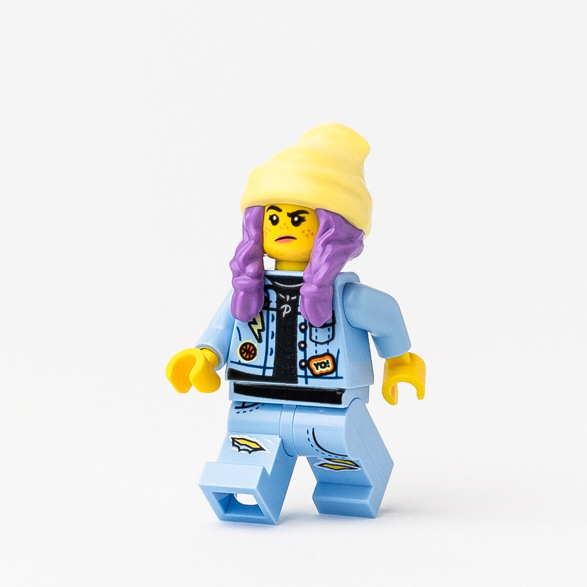 New LEGO Parker L. Jackson - Denim Jacket Beanie Minifigure - (hs011) - StudBee