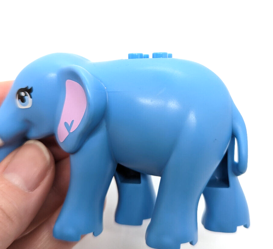 Lego Friends Large Blue Elephant (67419pb01) Jungle Animal Pachyderm 41424 (frnd - StudBee