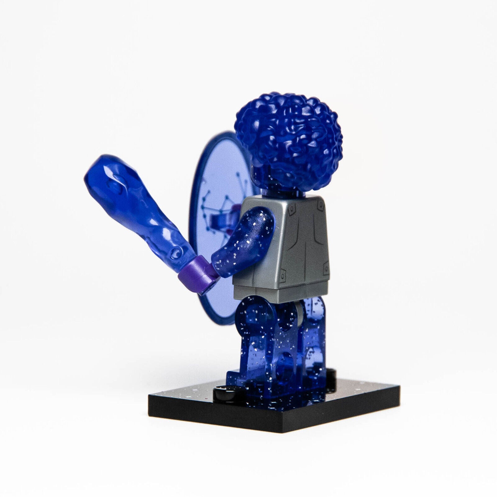 LEGO Space CMF 26 Minifigure: Orion 71046 (col26-11) Trans Glitter Purple Shield