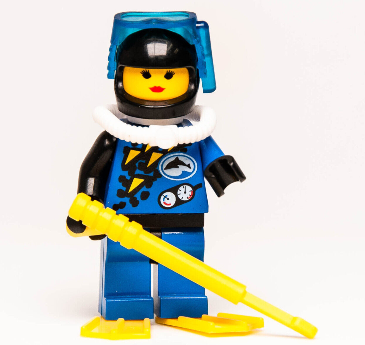 Lego Vintage Divers Minifigure - Blue Diver Female (div002a) 2536 - StudBee