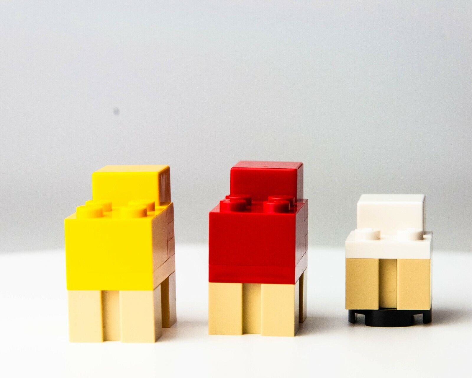 LEGO Minecraft Sheep Lamb (Lot of 3) Brick Built Animals 21153 Wool Farm (min - StudBee