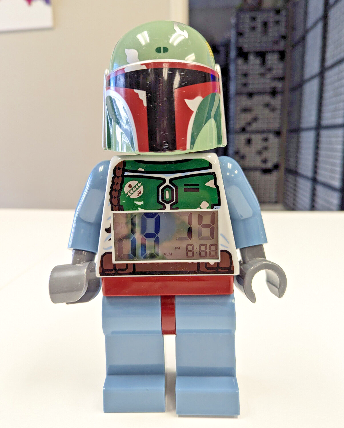 LEGO Star Wars Boba Fett - Digital Alarm Clock 9" Bounty Hunter 9003530 - Works!