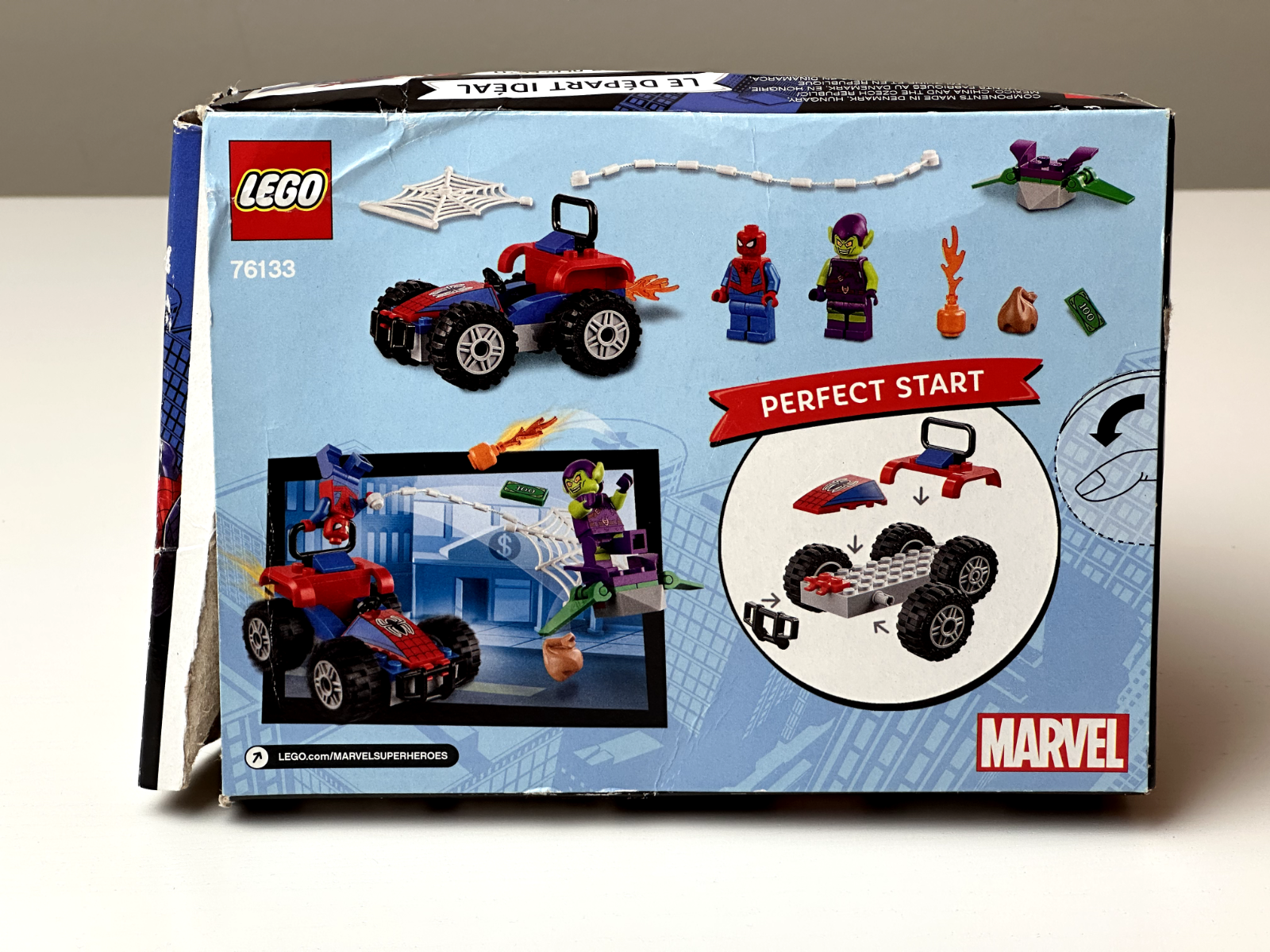 Lego 76133 Spider-Man Car Chase - Complete with Box & Manual - StudBee