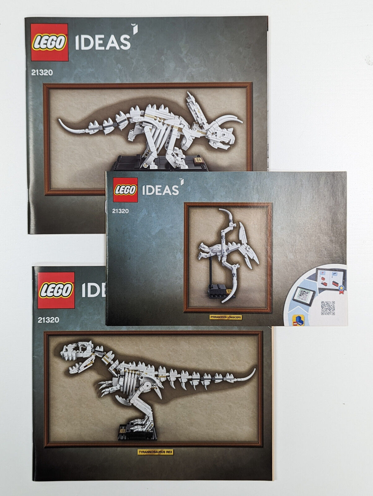 New LEGO 21320 Ideas Dinosaur Fossils  - Lot of 3 Building -Instructions ONLY - StudBee