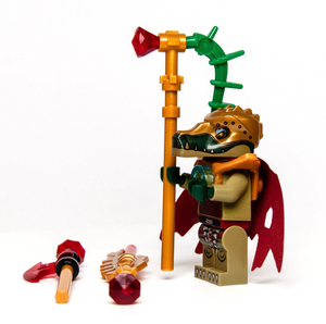 LEGO Chima Minifigure - Crominus Tattered Cape (loc023) Crocodile w/ 3