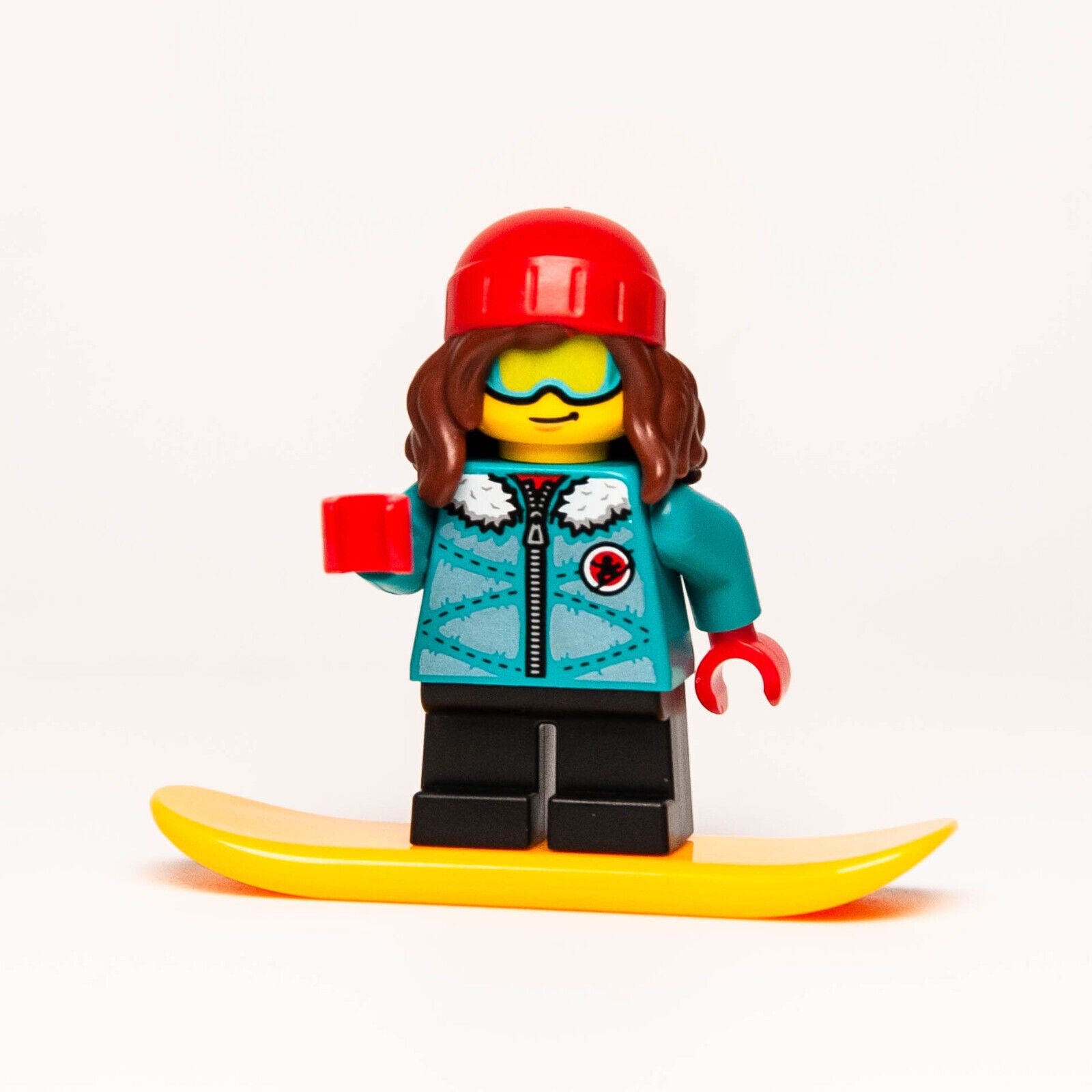 New LEGO BAM Q1 2024 Minifigure - Winter Snowboard Girl Kid Athlete Sports (wtr - StudBee