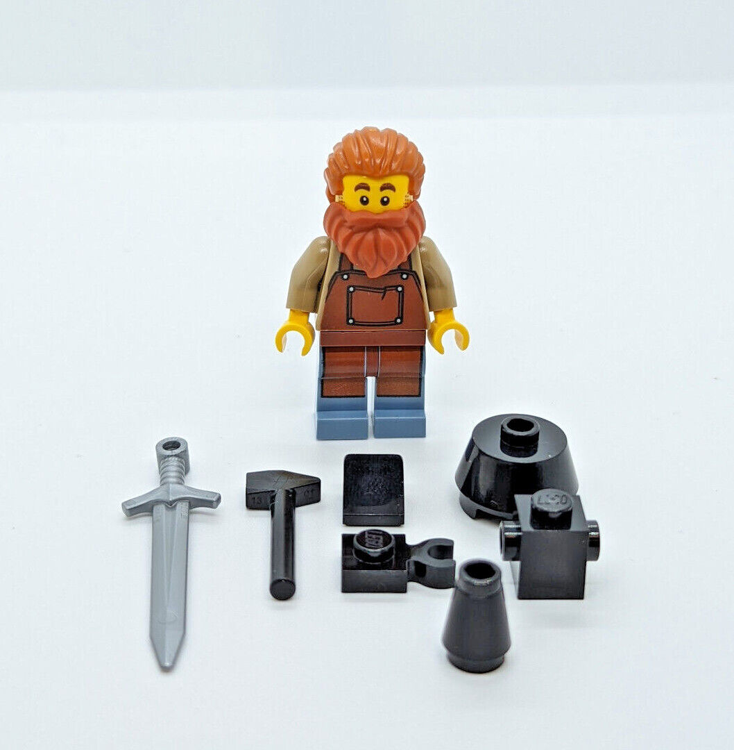 NEW LEGO Medieval Blacksmith Minifigure 21325 (IDEA082) Black Falcon - StudBee