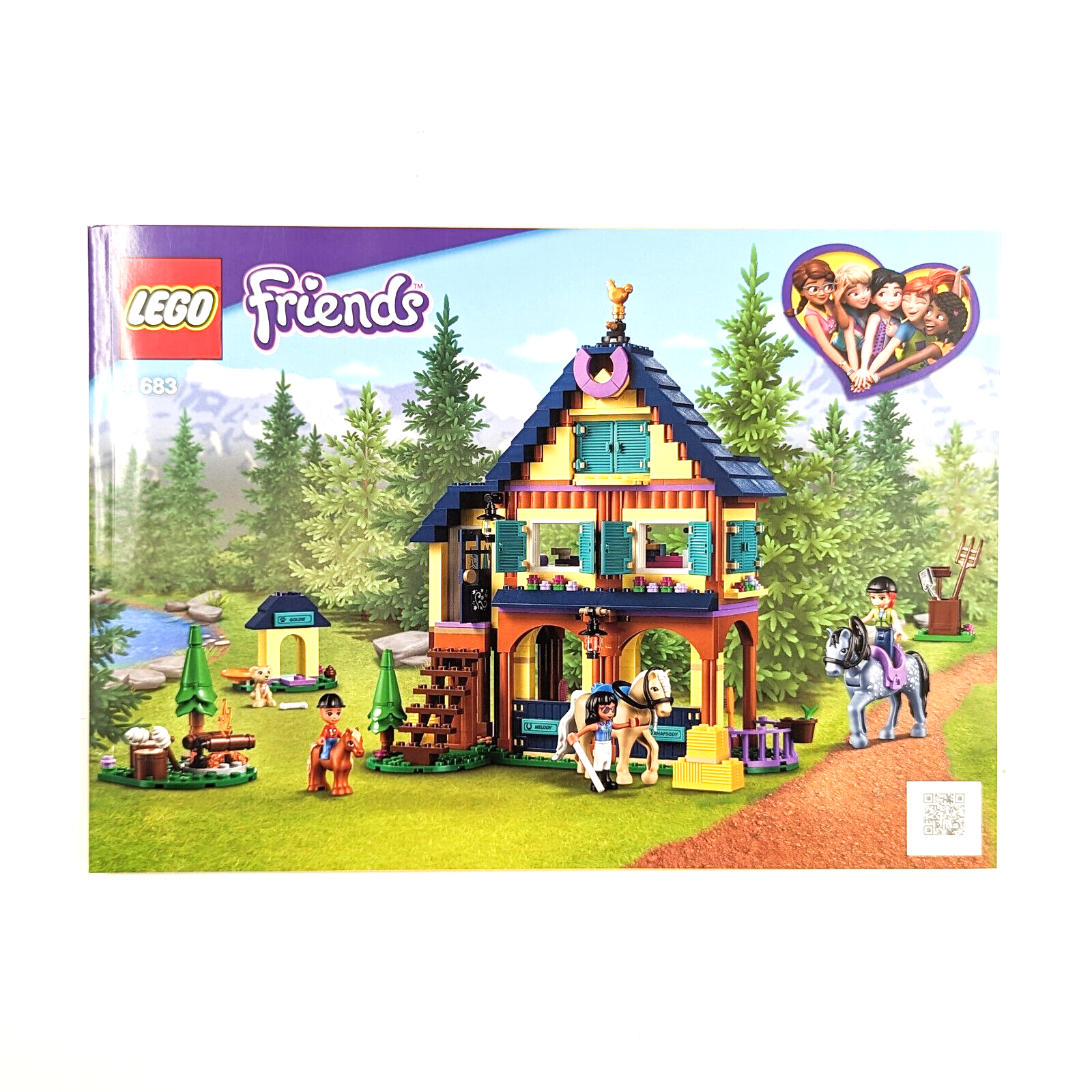 New LEGO Friends Forest Horseback Riding Center Set 41683 BOOKLET ONLY - StudBee