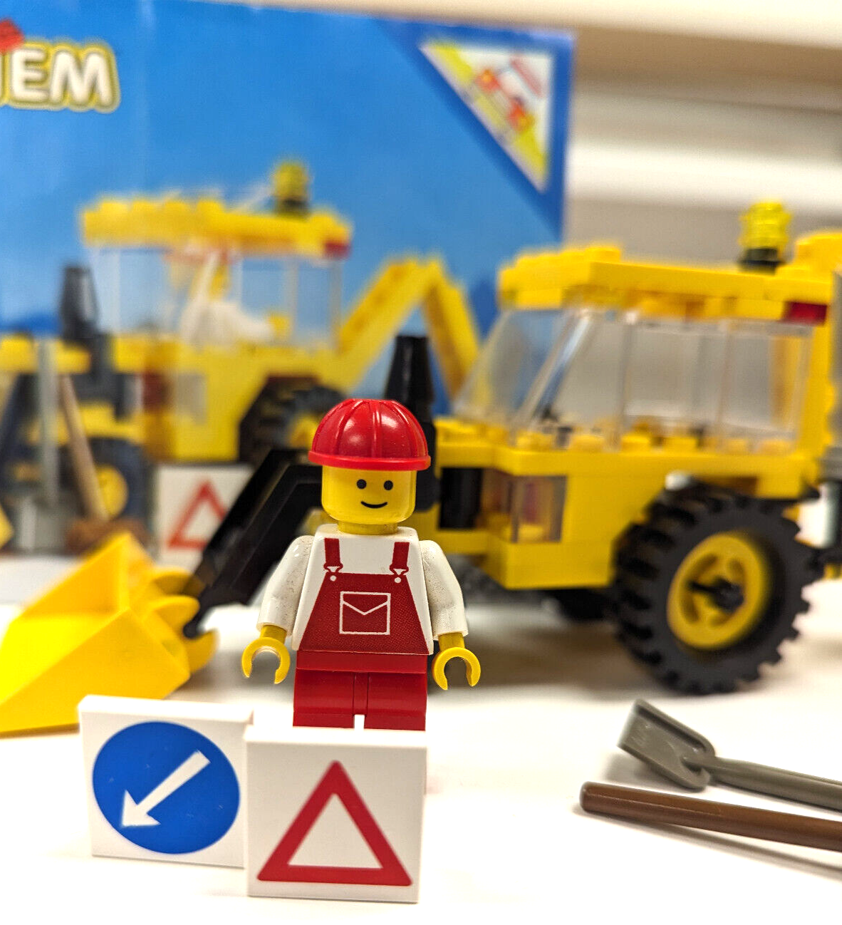 Lego Classic Town Construction - 6662 Backhoe -  100% Complete w/ Instructions - StudBee