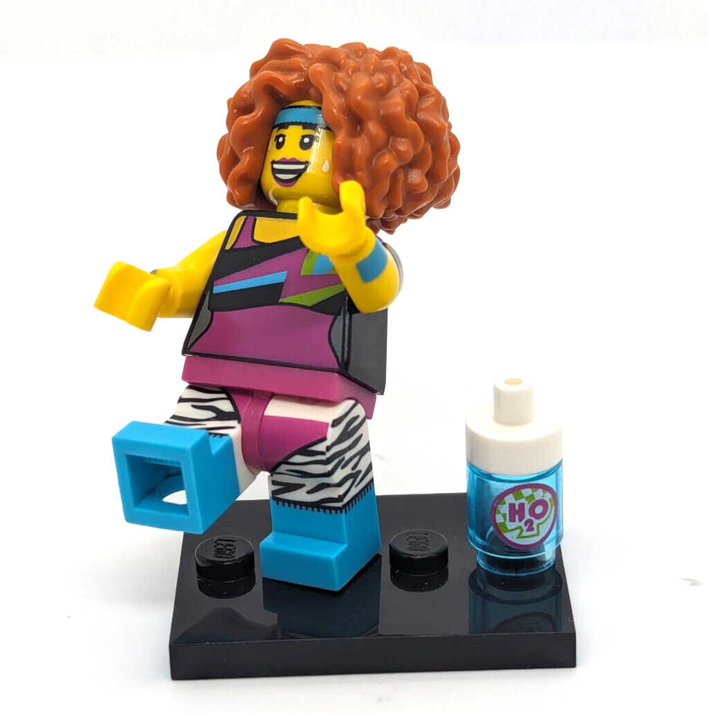 LEGO Dance Aerobics Instructor Minifigure - CMF Series 17 (col299) 80's 90's - StudBee
