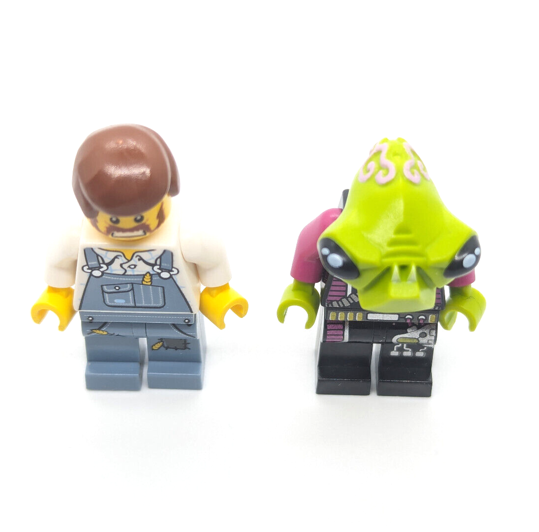 LEGO Alien Conquest Minifigures Farmer (ac007)& Pilot (ac002) 7052 UFO Abduction - StudBee