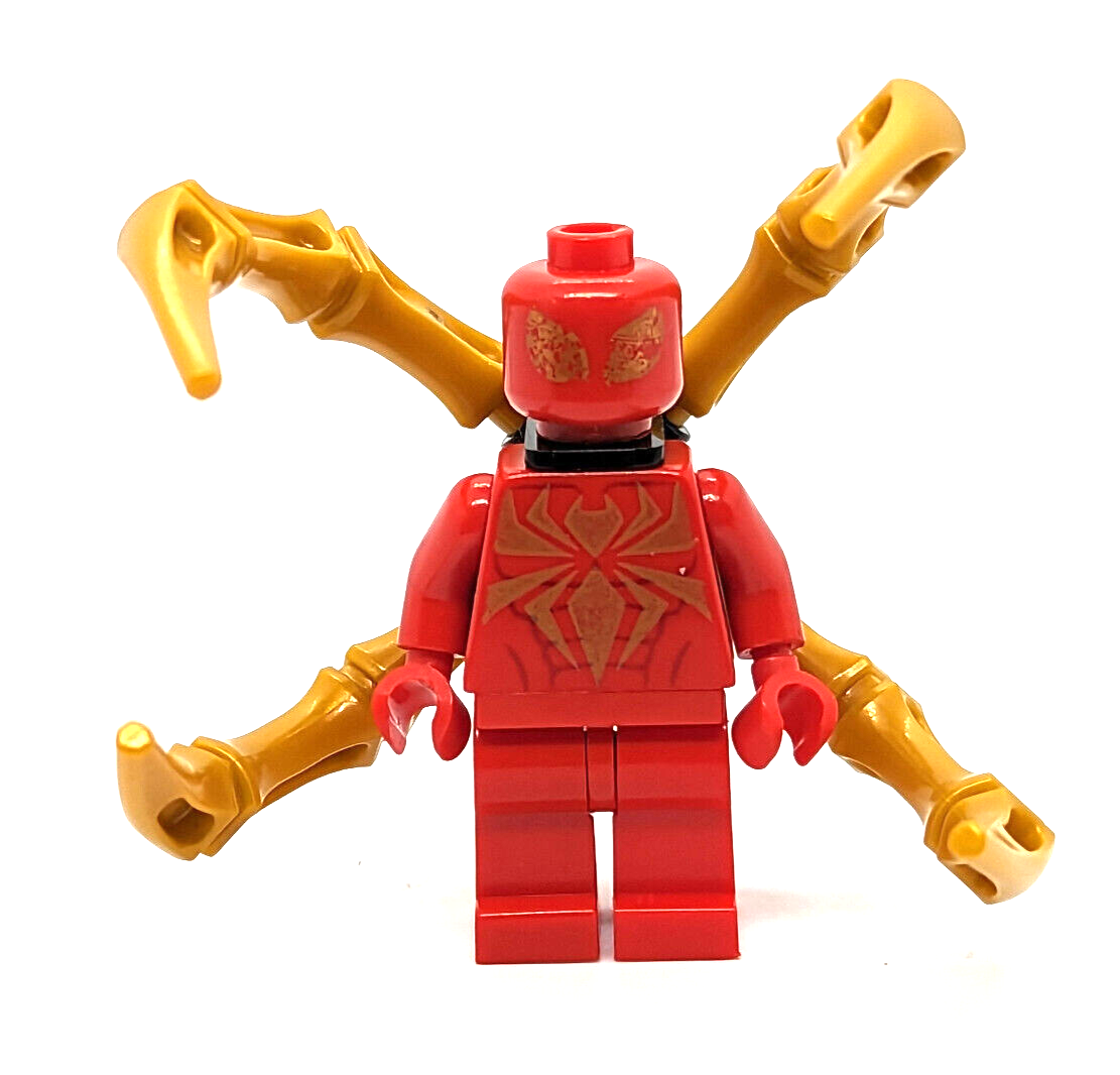 Lego Spider-Man:  Iron Spider Minifigure (sh193) 76037 Gold *See Condition* - StudBee