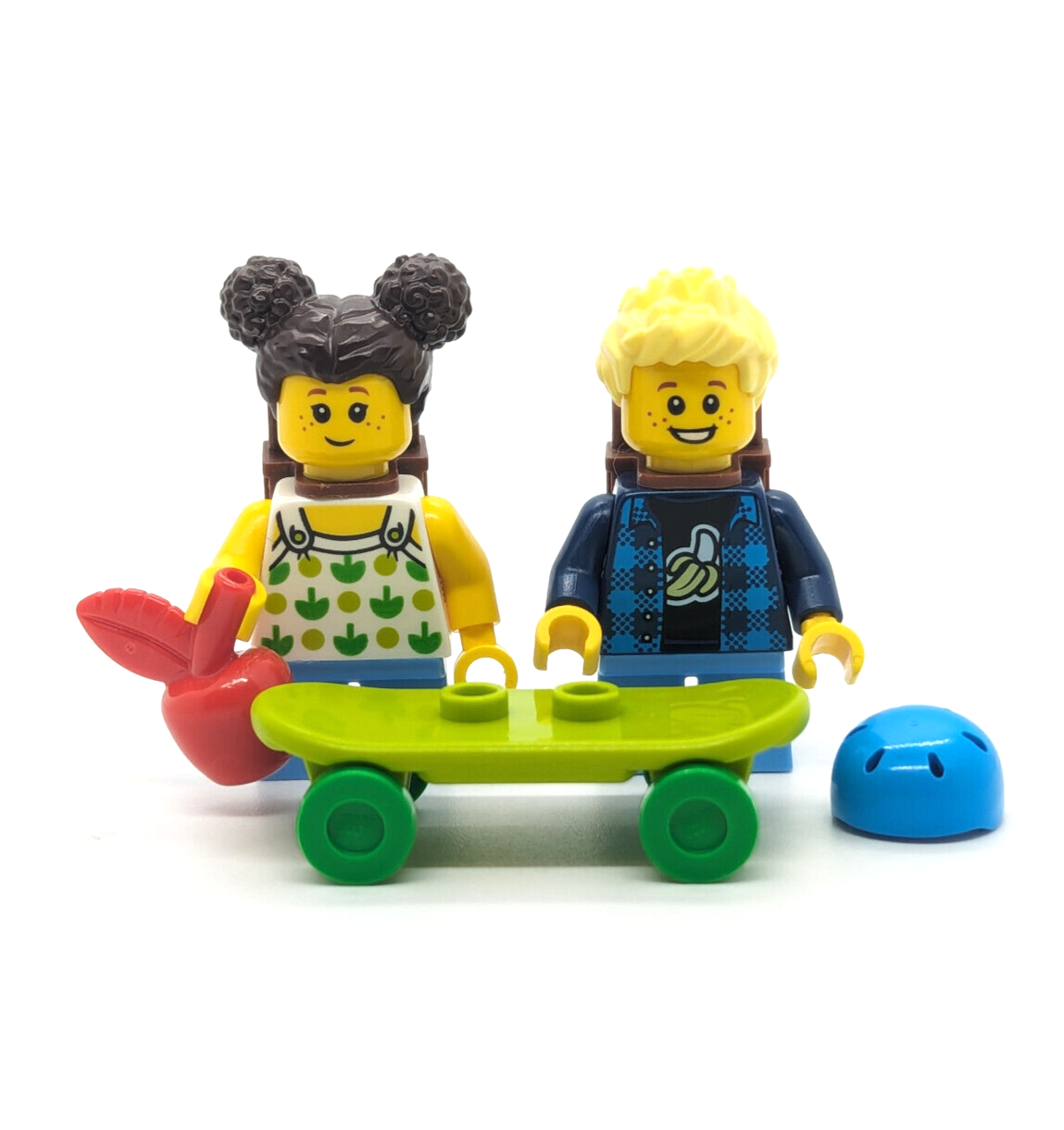 Lego Kids' Playground 30588 Minifigure Lot: Girl (cty1333) & Boy (cty1332) Skate - StudBee
