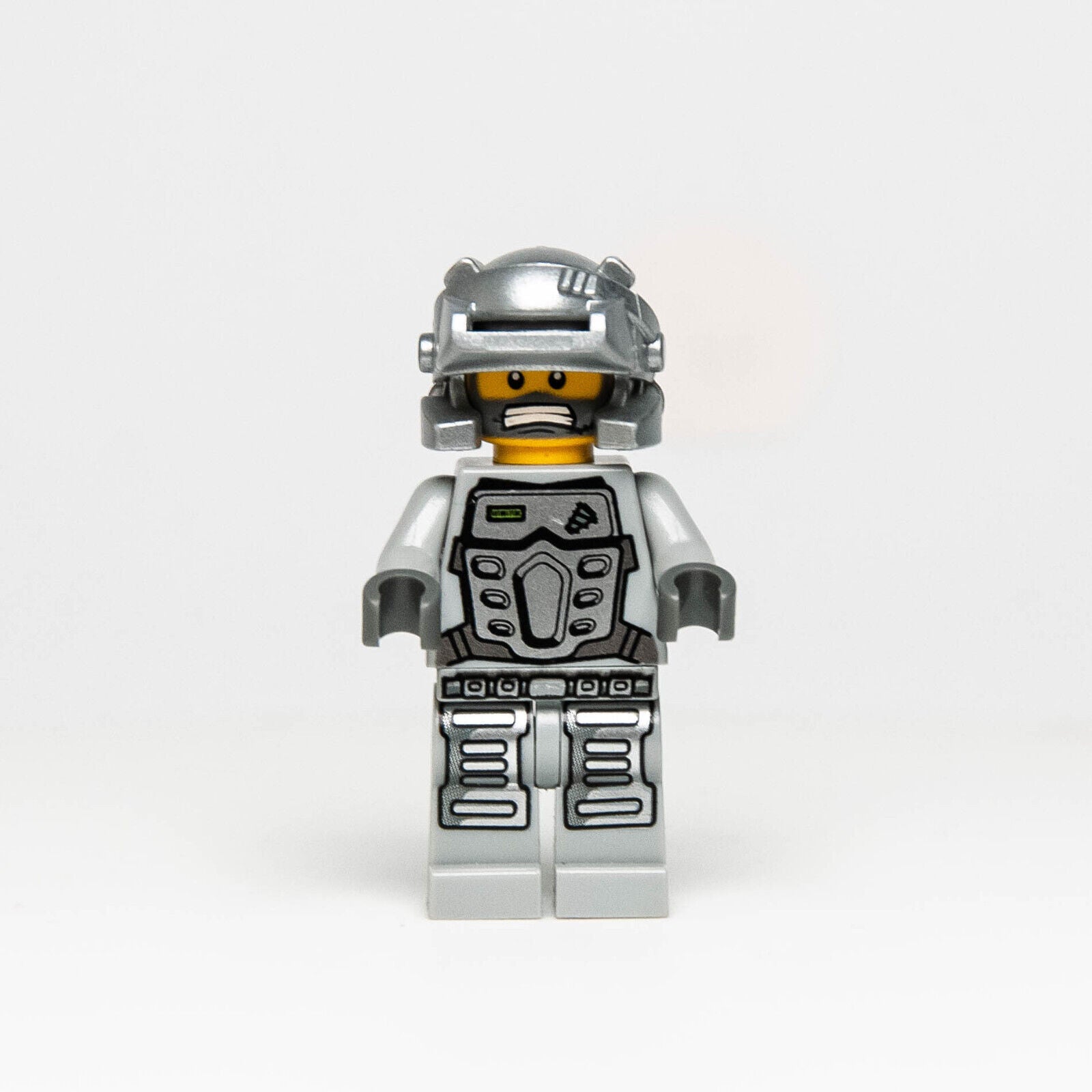 Lego Power Miners Minifigure - Duke, Gray Outfit (pm031) 8191 Lavatraz Miner