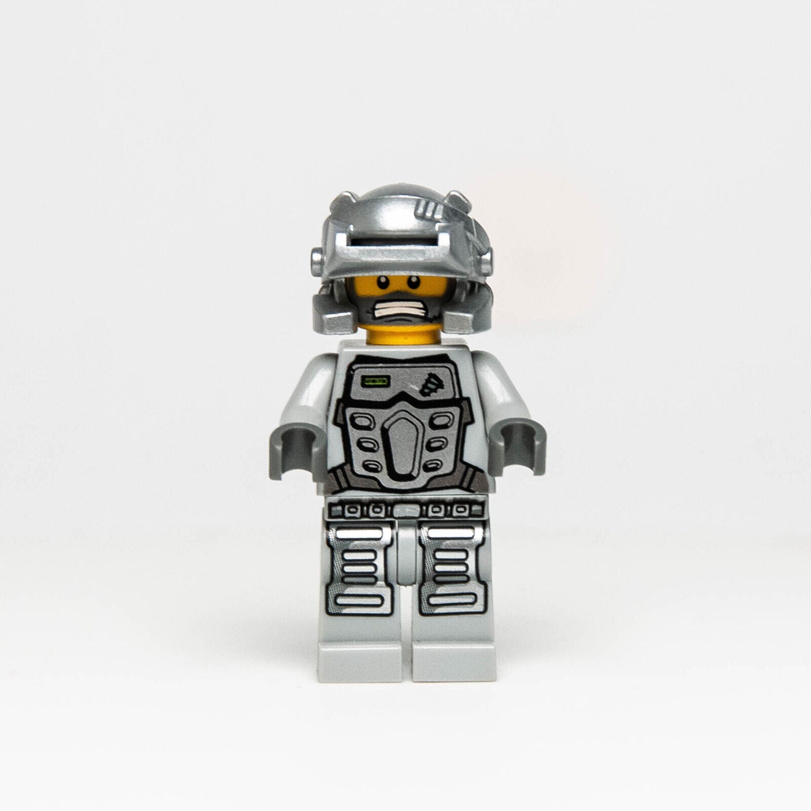 Lego Power Miners Minifigure - Duke, Gray Outfit (pm031) 8191 Lavatraz Miner - StudBee