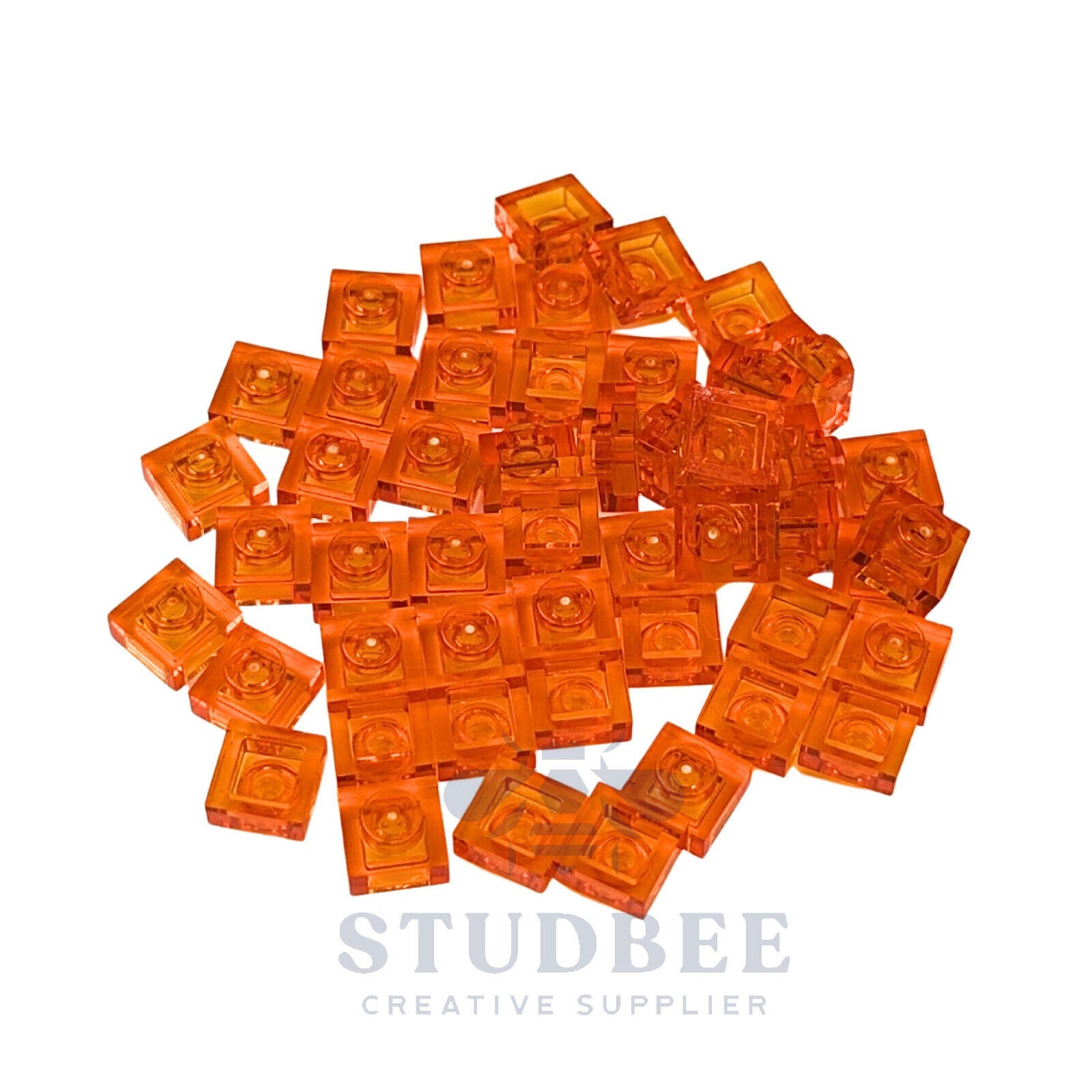 NEW LEGO  - 1 x 1 Plates - #3024 - 50 Pieces - Multiple Colors - StudBee