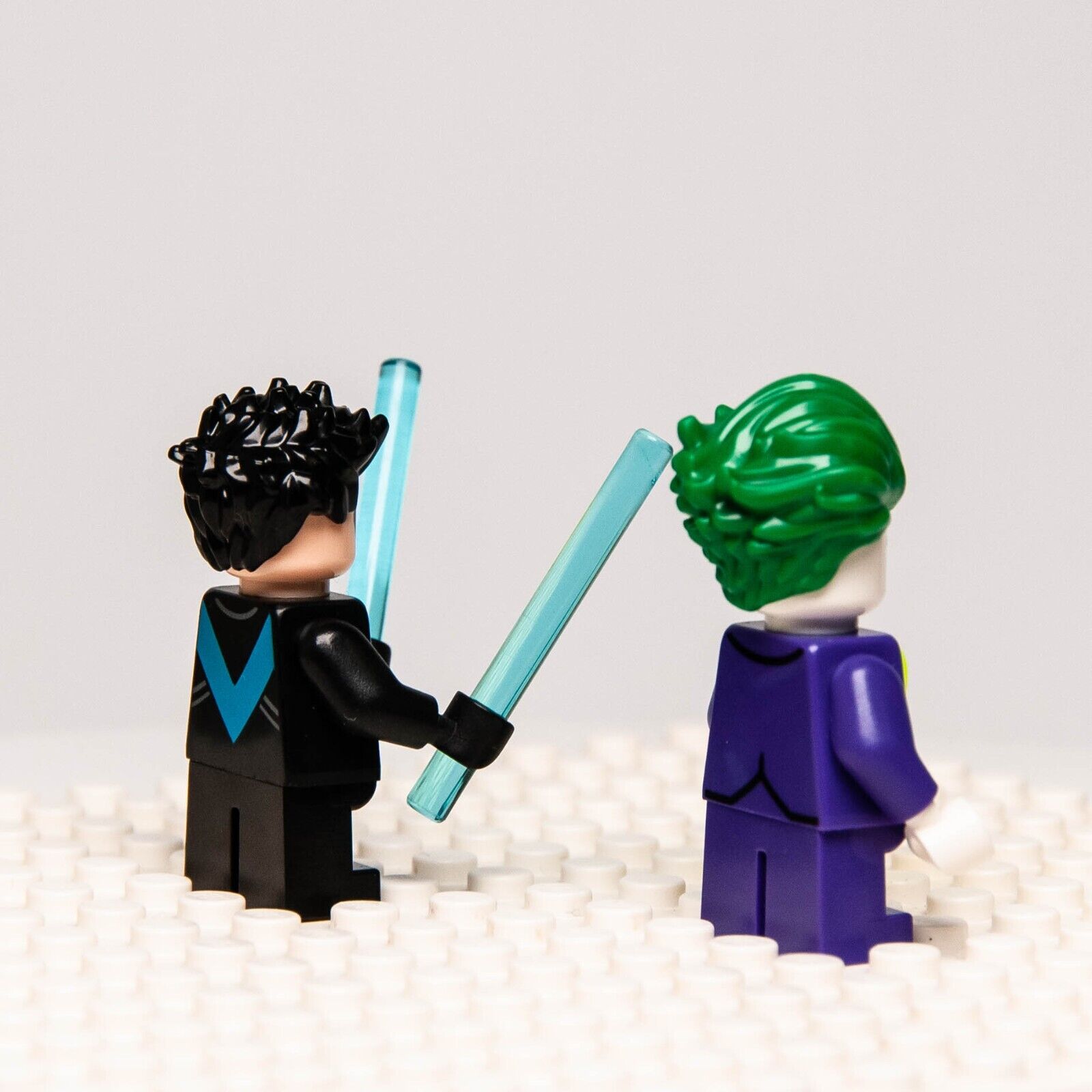 Lego Mighty Micros Minifigures Lot - The Joker & Nightwing 76093 Short Legs