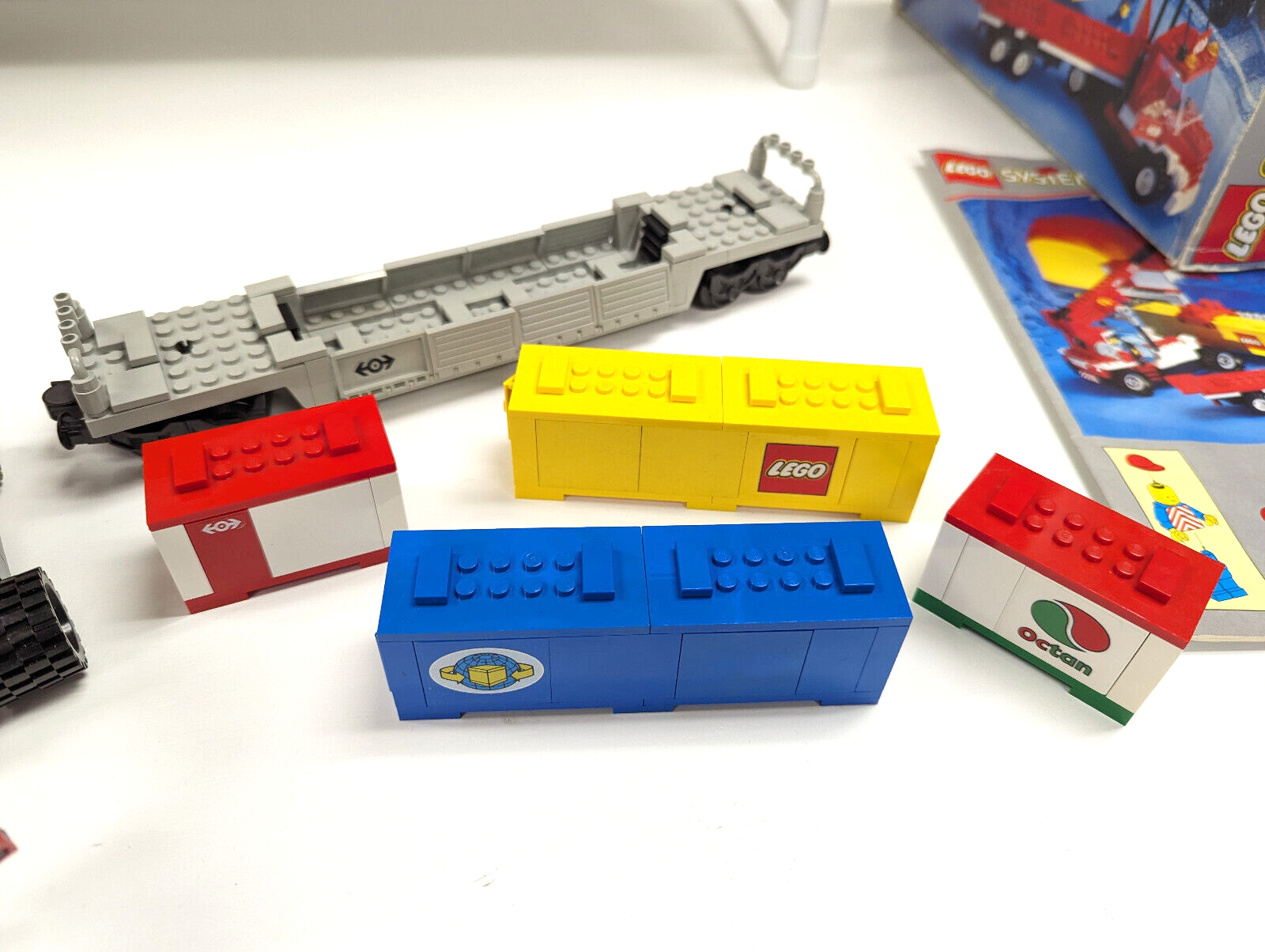Vintage Lego 9V Train Container Double Stack 4549 - 100% Complete Box Manual - StudBee