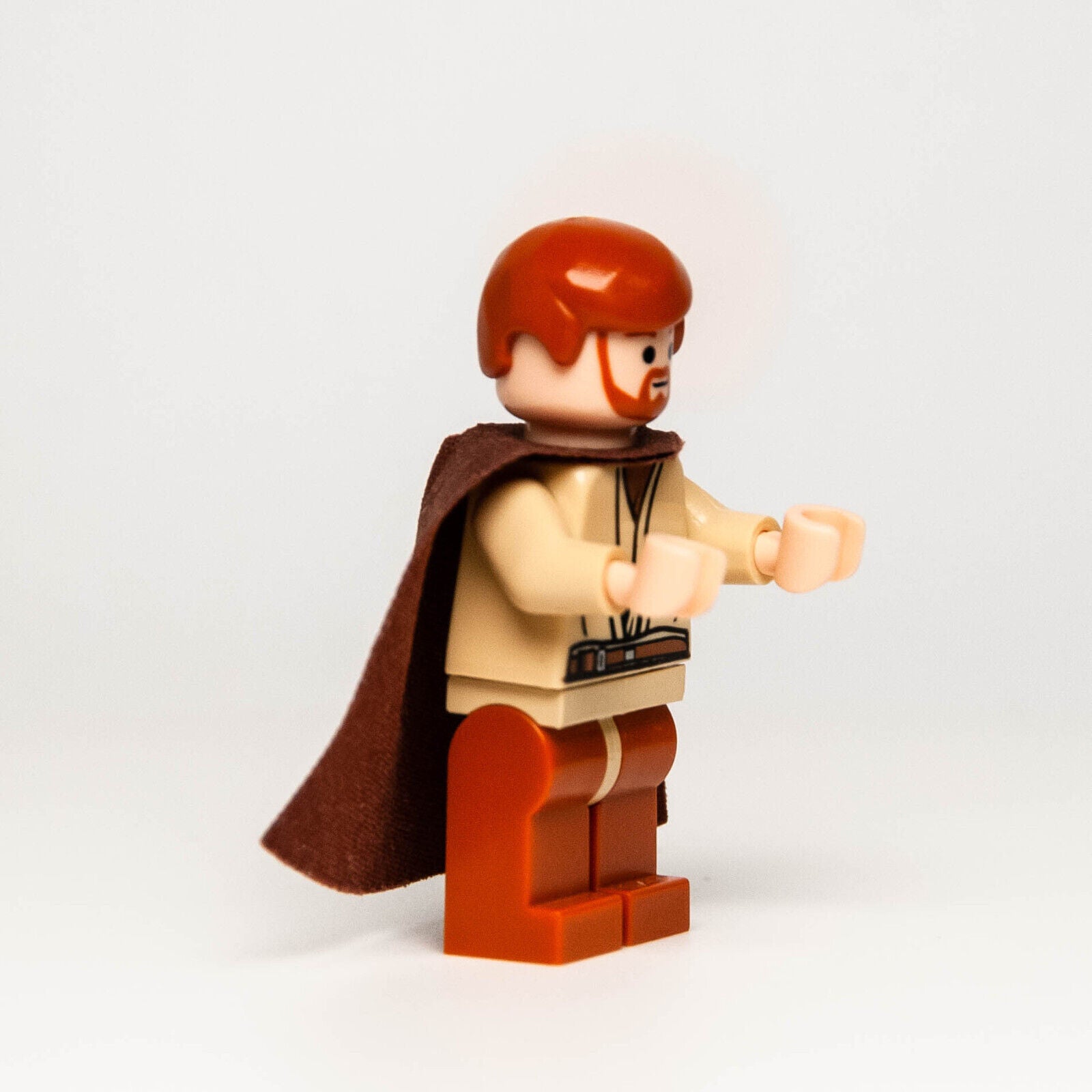 LEGO Star Wars Minifigure - Obi-Wan Kenobi Dark Orange Legs (sw0135) 7255 - StudBee