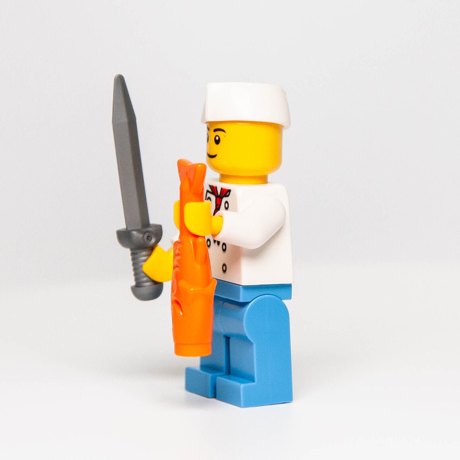 LEGO City Town Chef Fishmonger Minifigure (chef024) 45022 - StudBee