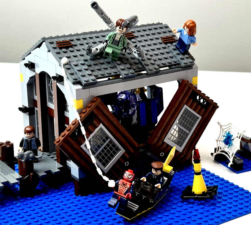 LEGO Doc Ock's Hideout 4856 Marvel Spider-Man COMPLETE w/ Manual & New Stickers - StudBee
