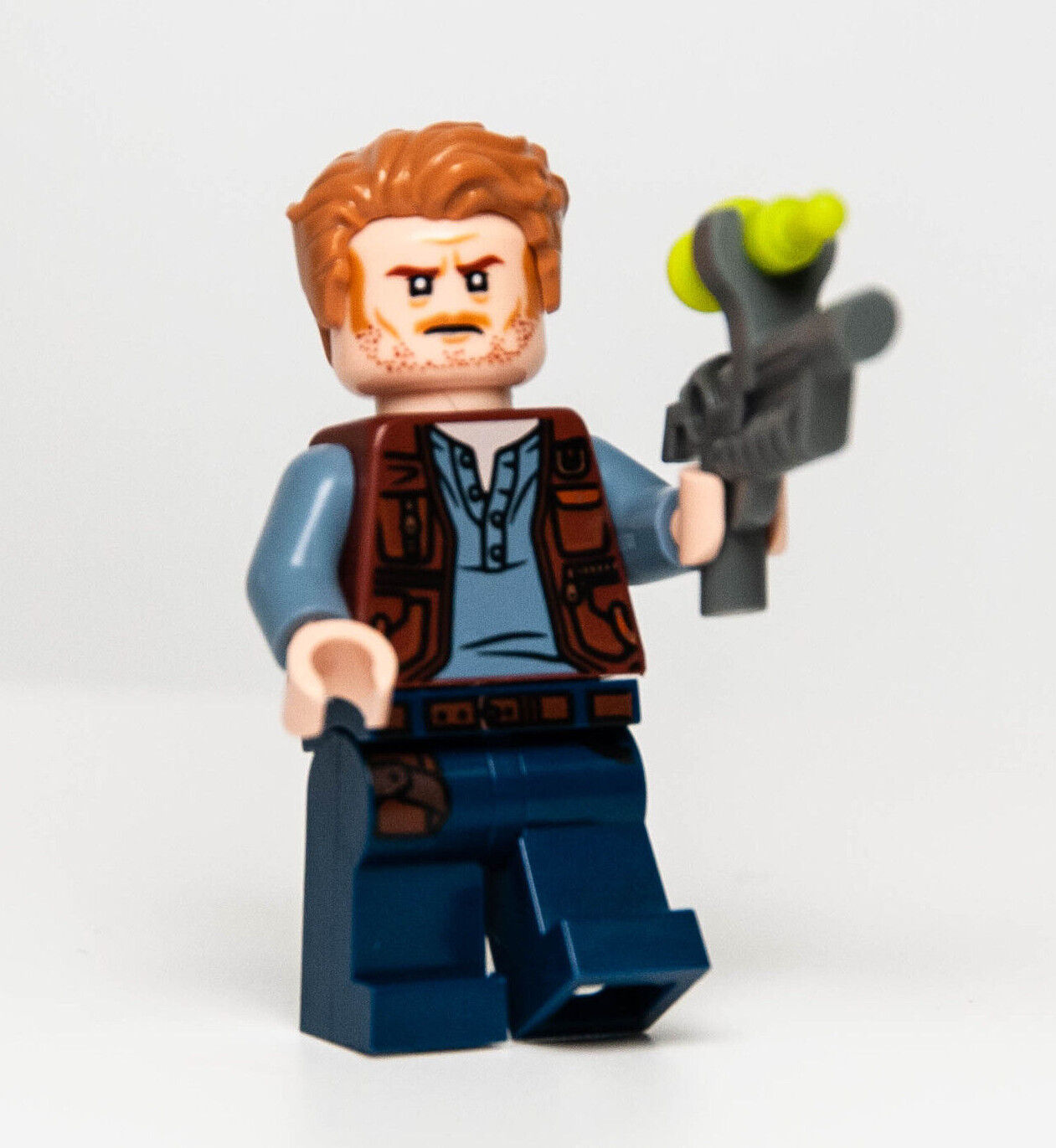 NEW LEGO Jurassic World Minifigure - Owen Grady w/ Tranquilizer (jw023) - StudBee