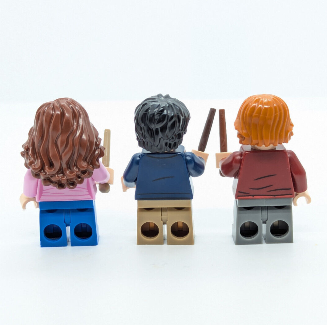 LEGO Hagrid's Hut 75947 Minifigure Lot Harry (hp175) Hermione (hp181) Ron (hp180 - StudBee