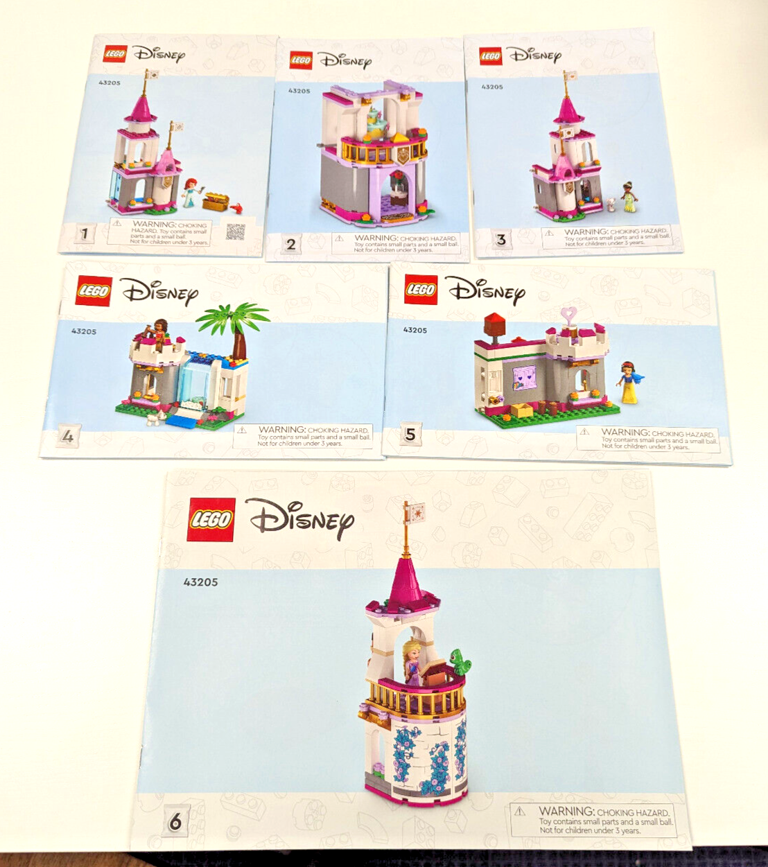 Lego -Instructions Manual Only 43205 Disney Princess Ultimate Adventur