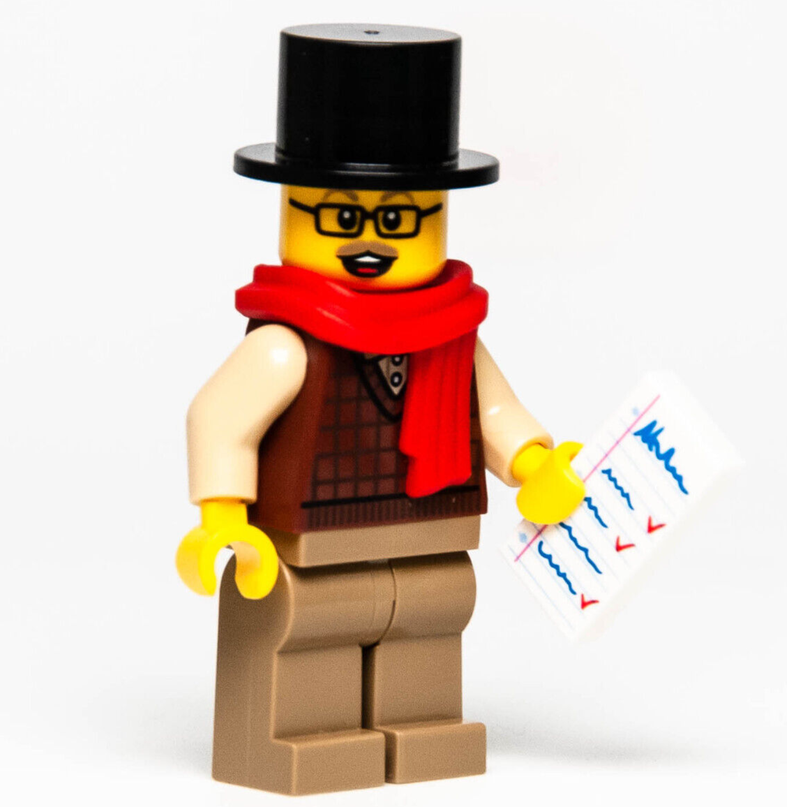 New LEGO City Minifigure: Top Hat Tom (hol249) 60303 Holiday Winter Village (wtr