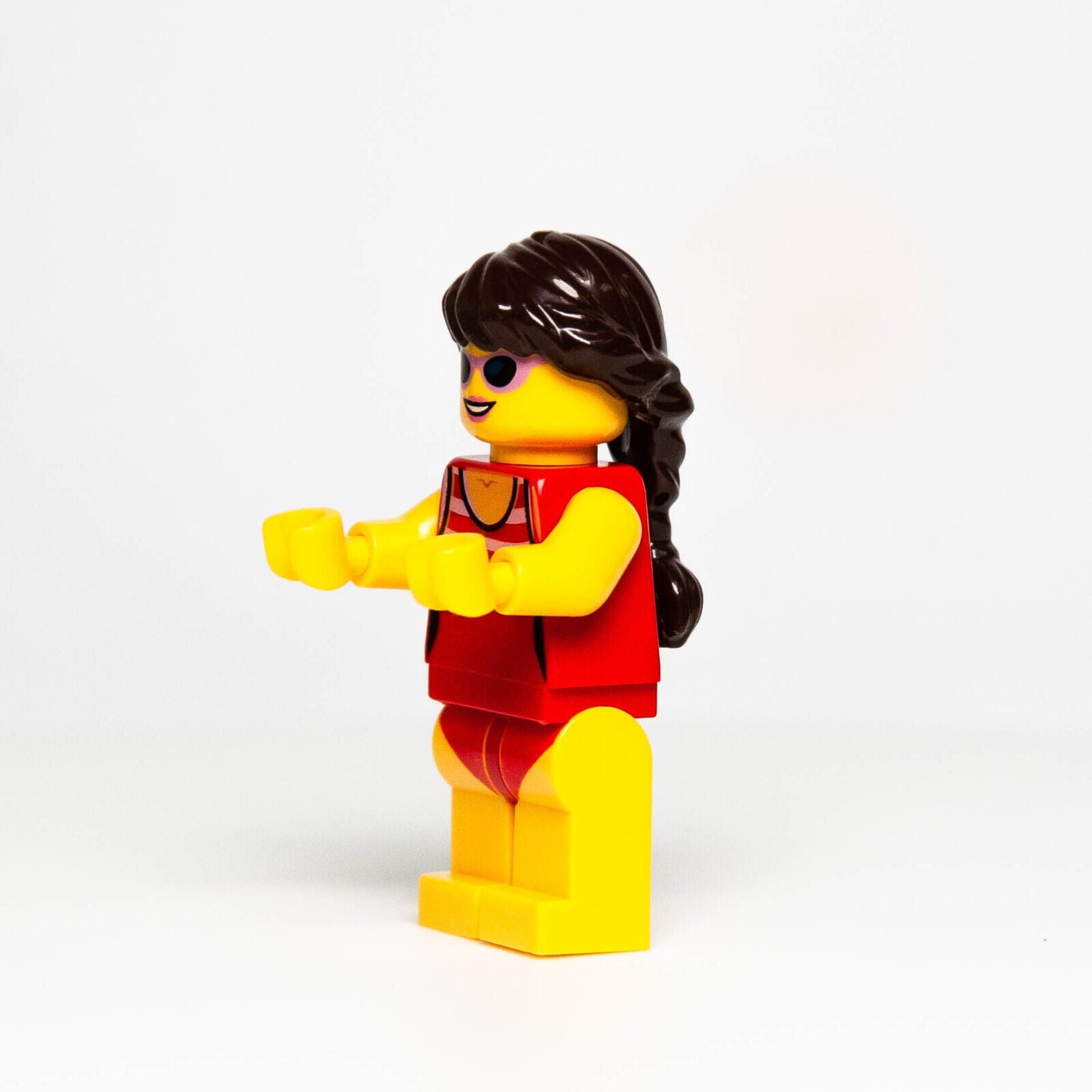 LEGO Female Minifigure - Beach Tourist, Red Bathing Swim Suit (twn336) 31083