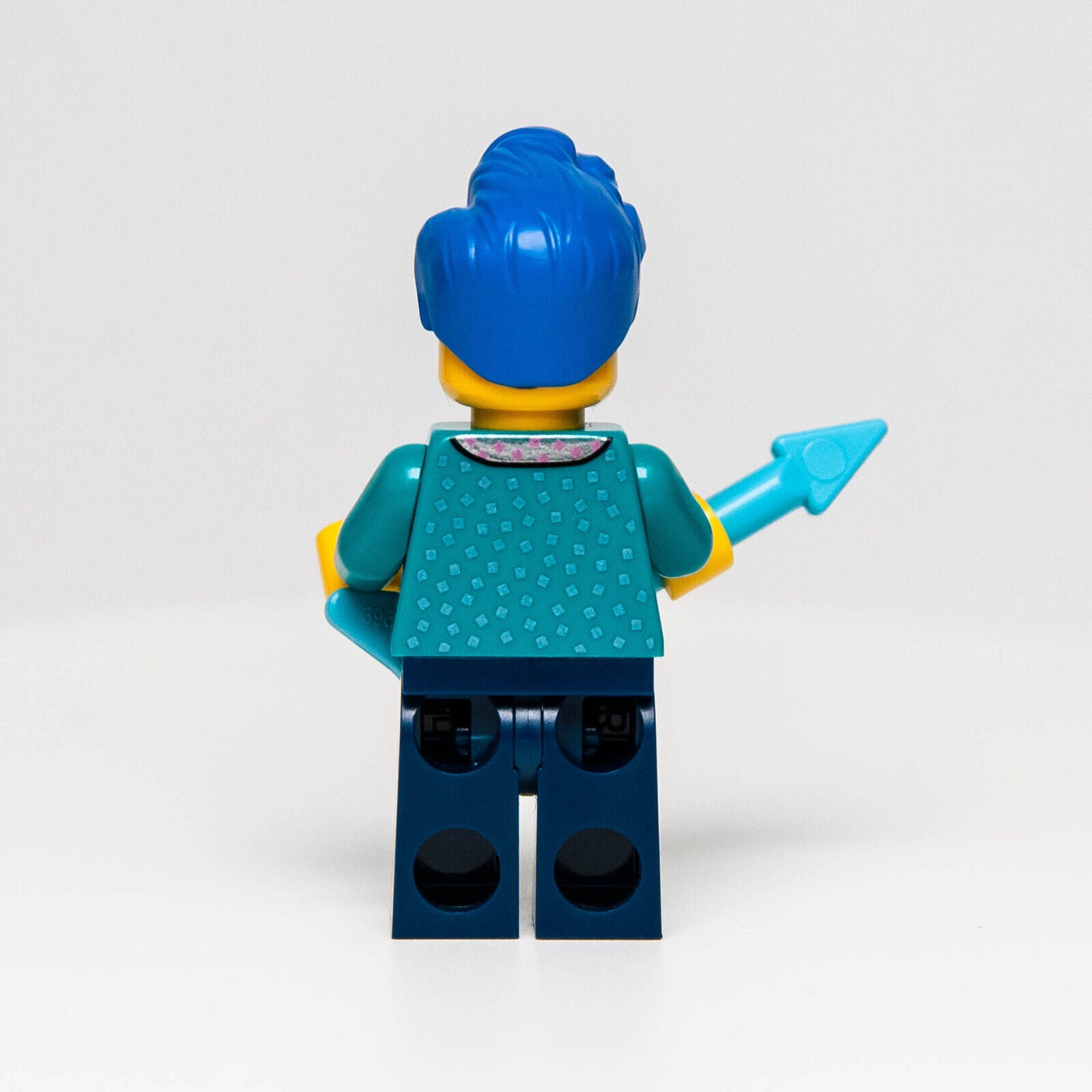 New Lego BAM 2023 Rockabilly Blue Hair Musician Minifigure w/ Electric Guitar - StudBee