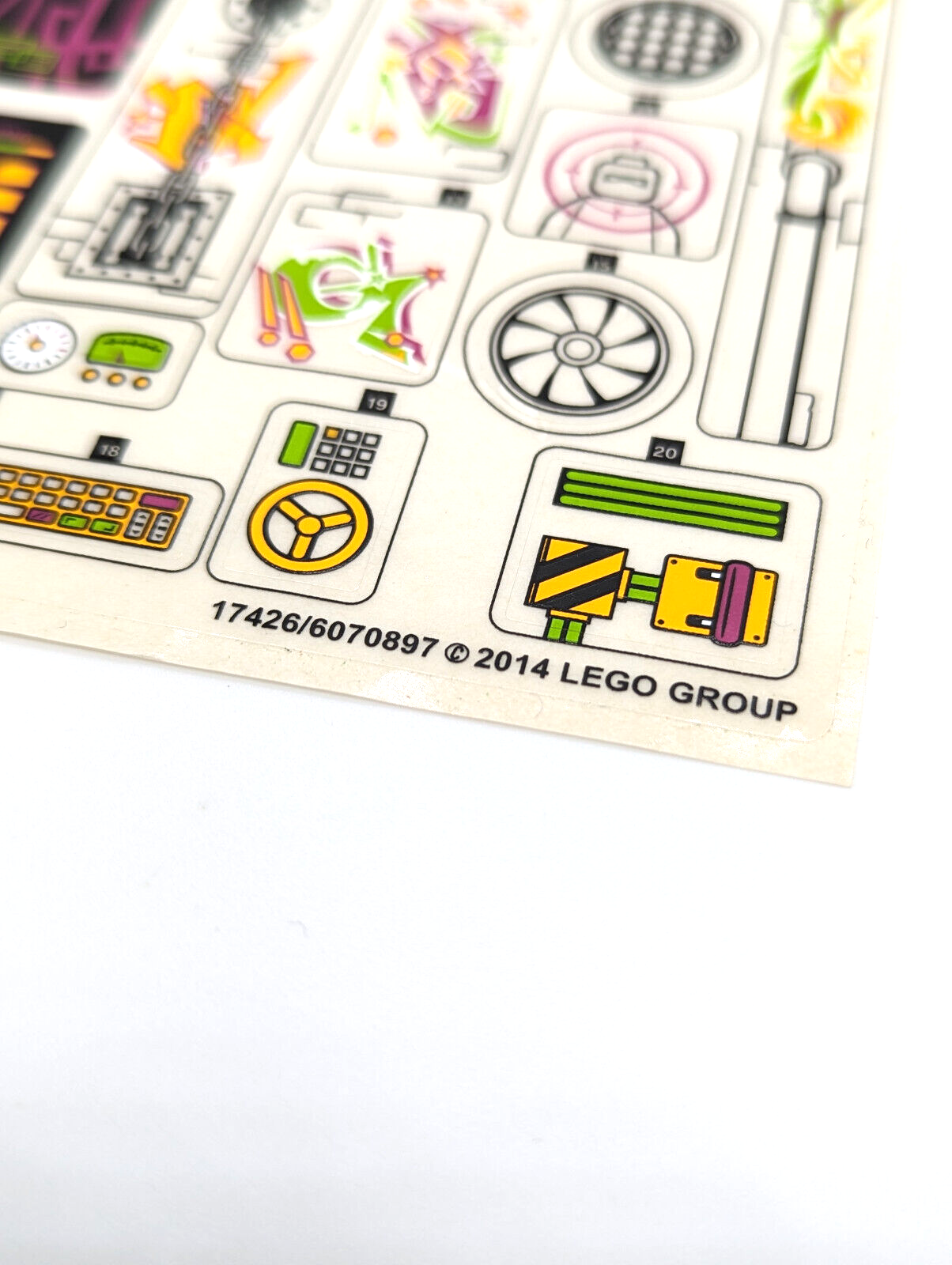 New Lego Sticker Sheet for Set 79117 for Turtle Lair Invasion - StudBee