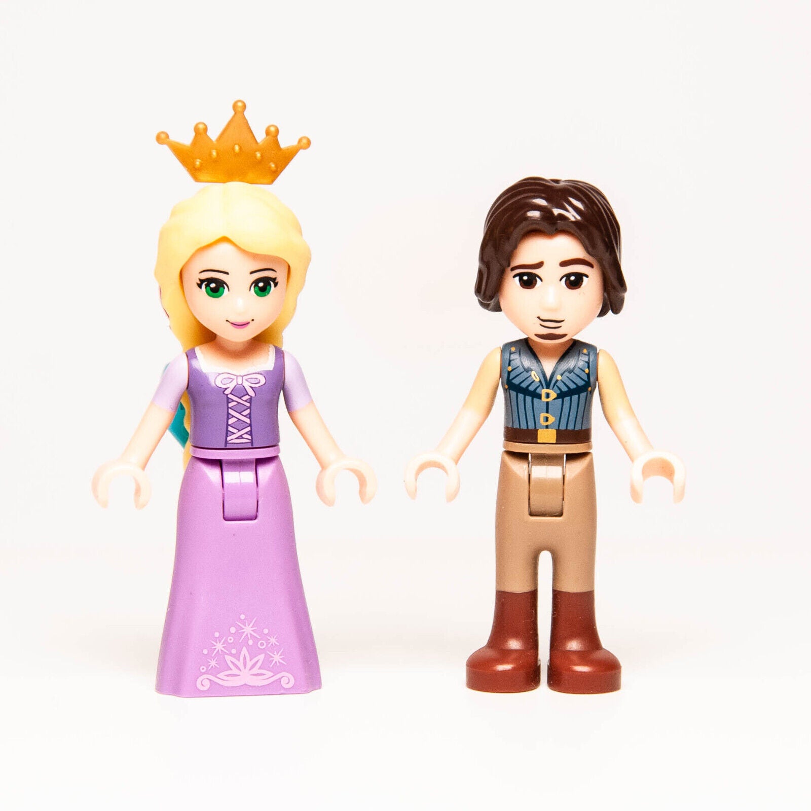 LEGO Disney 41054 Tangled Minifigure Lot: Flynn Rider (dp007) & Rapunzel (dp006) - StudBee