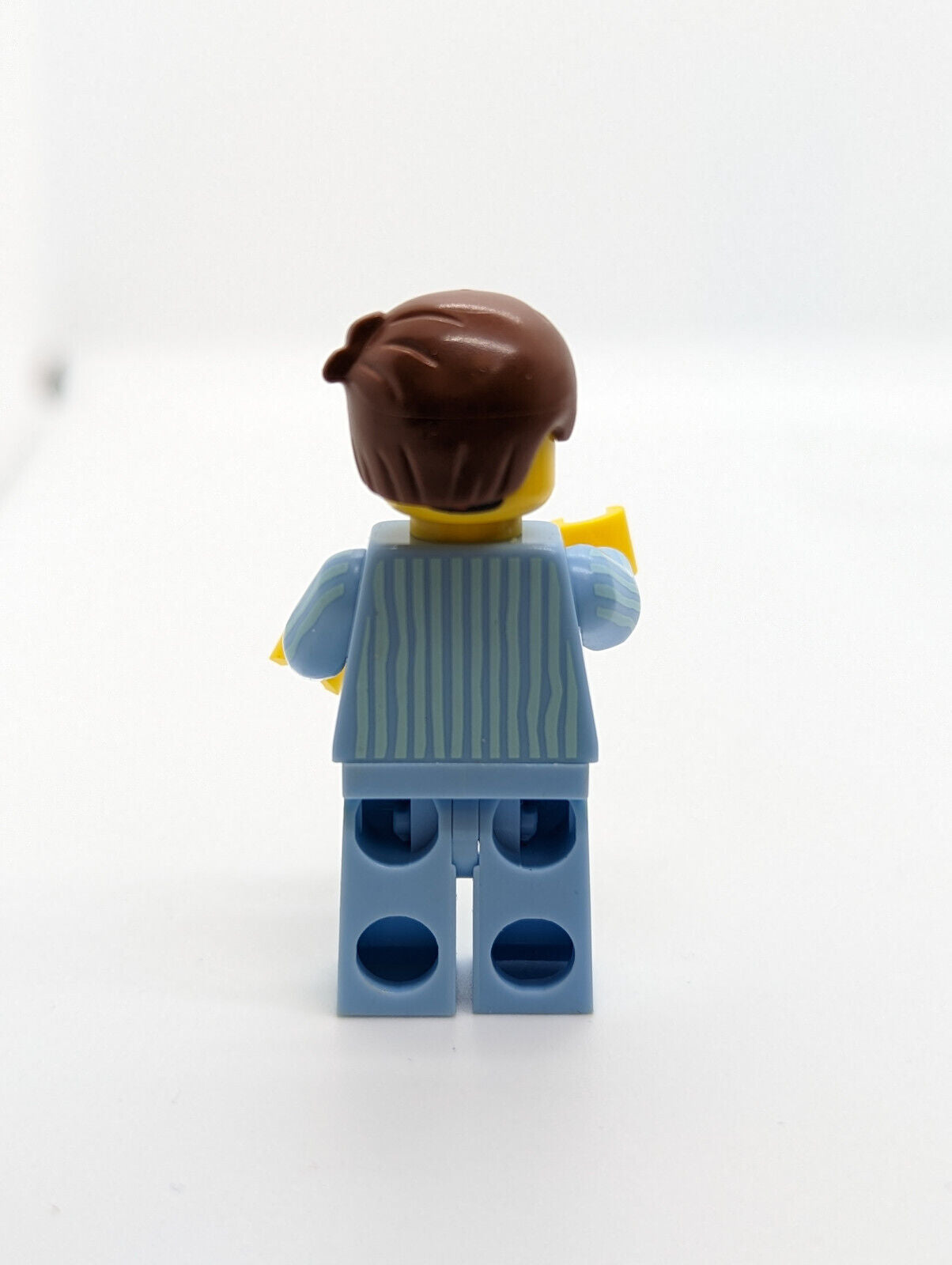 NEW Lego Movie Minifigure - Emmet Light Blue Striped Pajamas (tlm061)