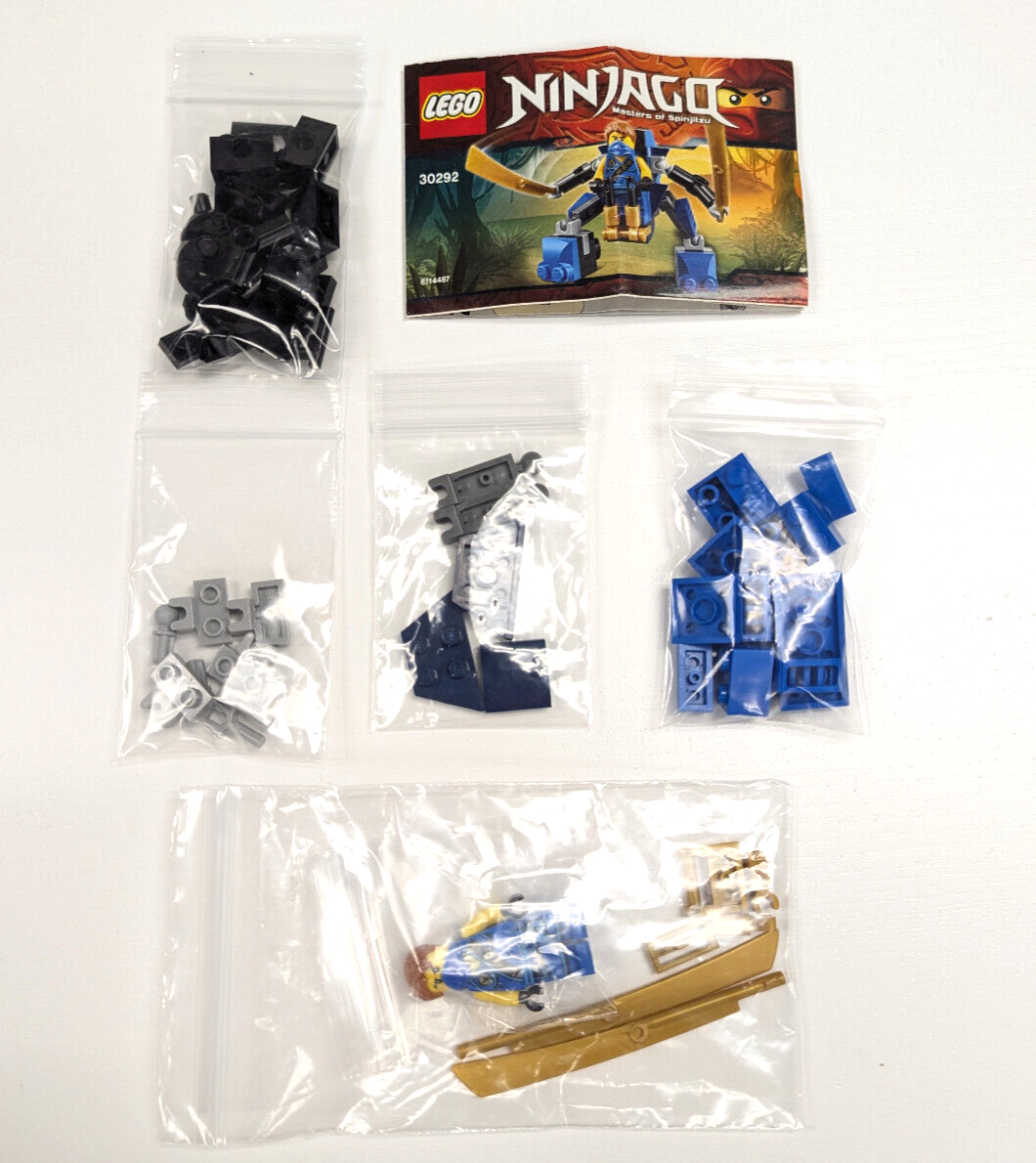 Lego Ninjago Minifigure Set - Jay Nanomech 30292 (njo137) Tournament Elements